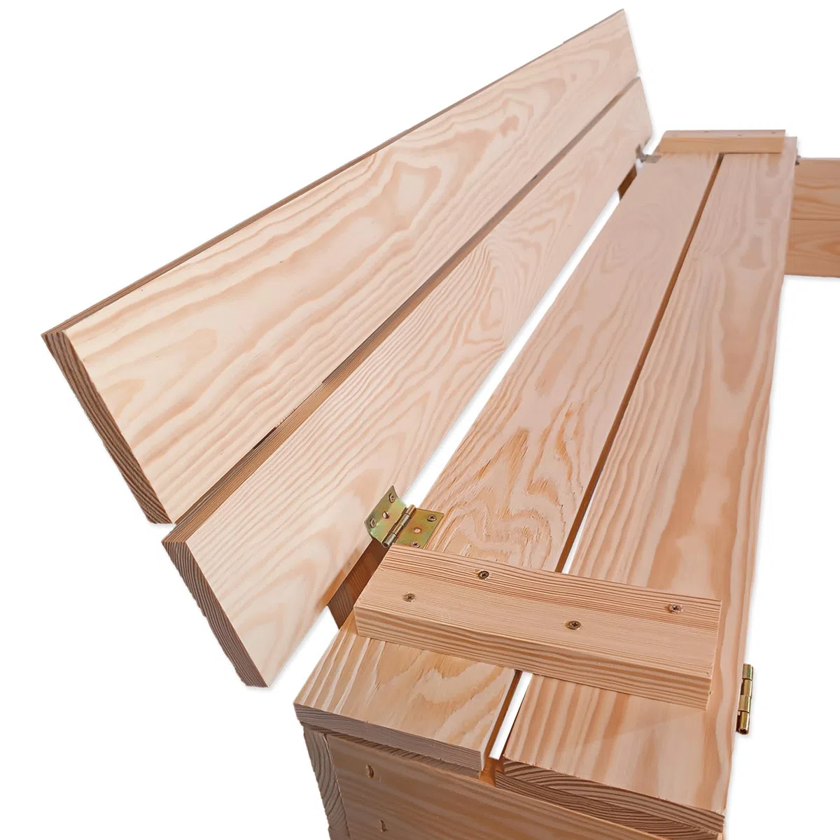 MG Design Sabbiera in legno 120 x 120 cm – con panchine pieghevoli e coperchio, sabbiera da giardino per bambini, sandbox legno esterno