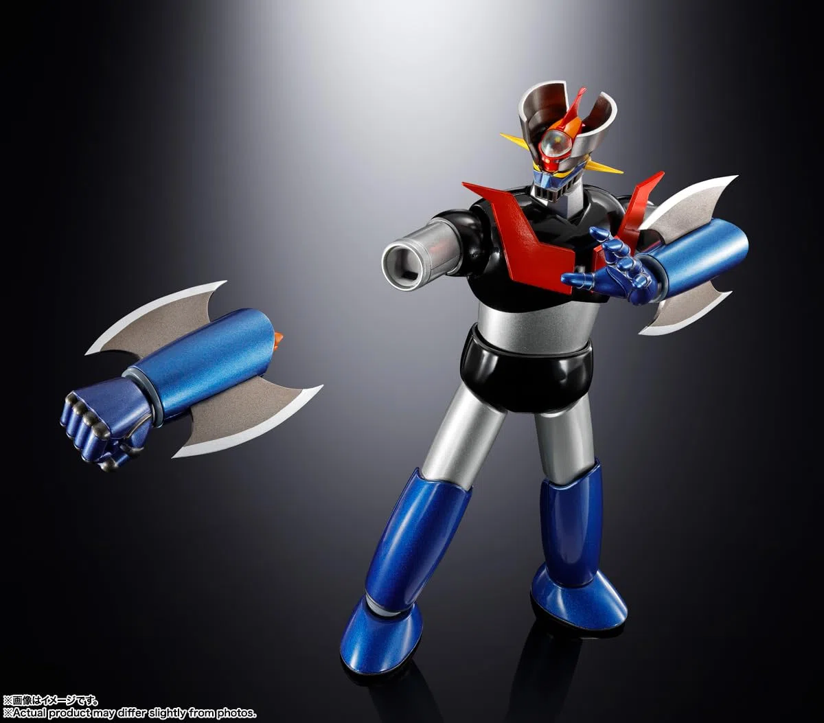 TAMASHII NATIONS Soul of Chogokin GX-117 Mazinger Z (tipo rinforzato) Shinka in pelle - KAKUMEI SHINKA - circa 6,5 pollici (165 mm), pressofuso e ABS, action figure dipinte