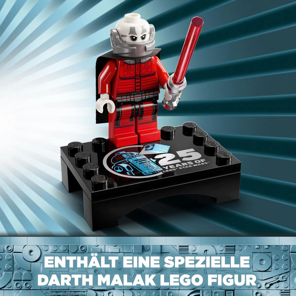 LEGO Star Wars 75379 R2-D2 - Giocattolo da Costruire - Figura di Droide da Esposizione con Testa Rotante, Periscopio e Strumenti - Incl. una Minifigure di Darth Malek - Regalo per Bambini da 10 Anni