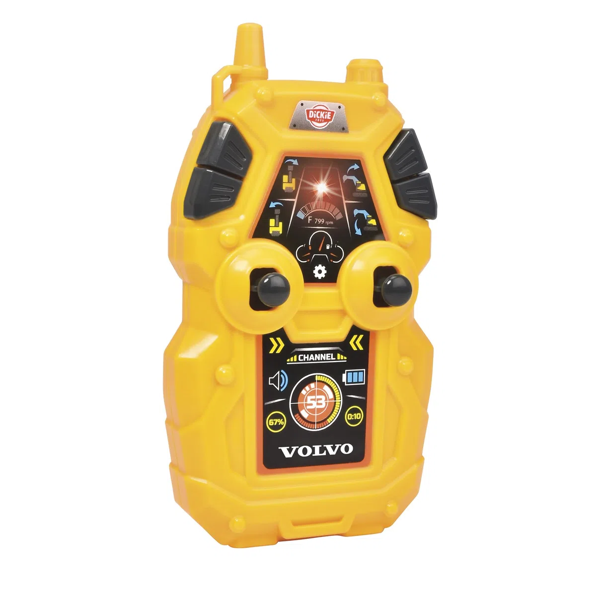 Dickie Construction Radiocomando Volvo Escavatore 60 cm, Luci & Suoni, 4 canali, 2,4 GHz, + 3 Anni, 203729018