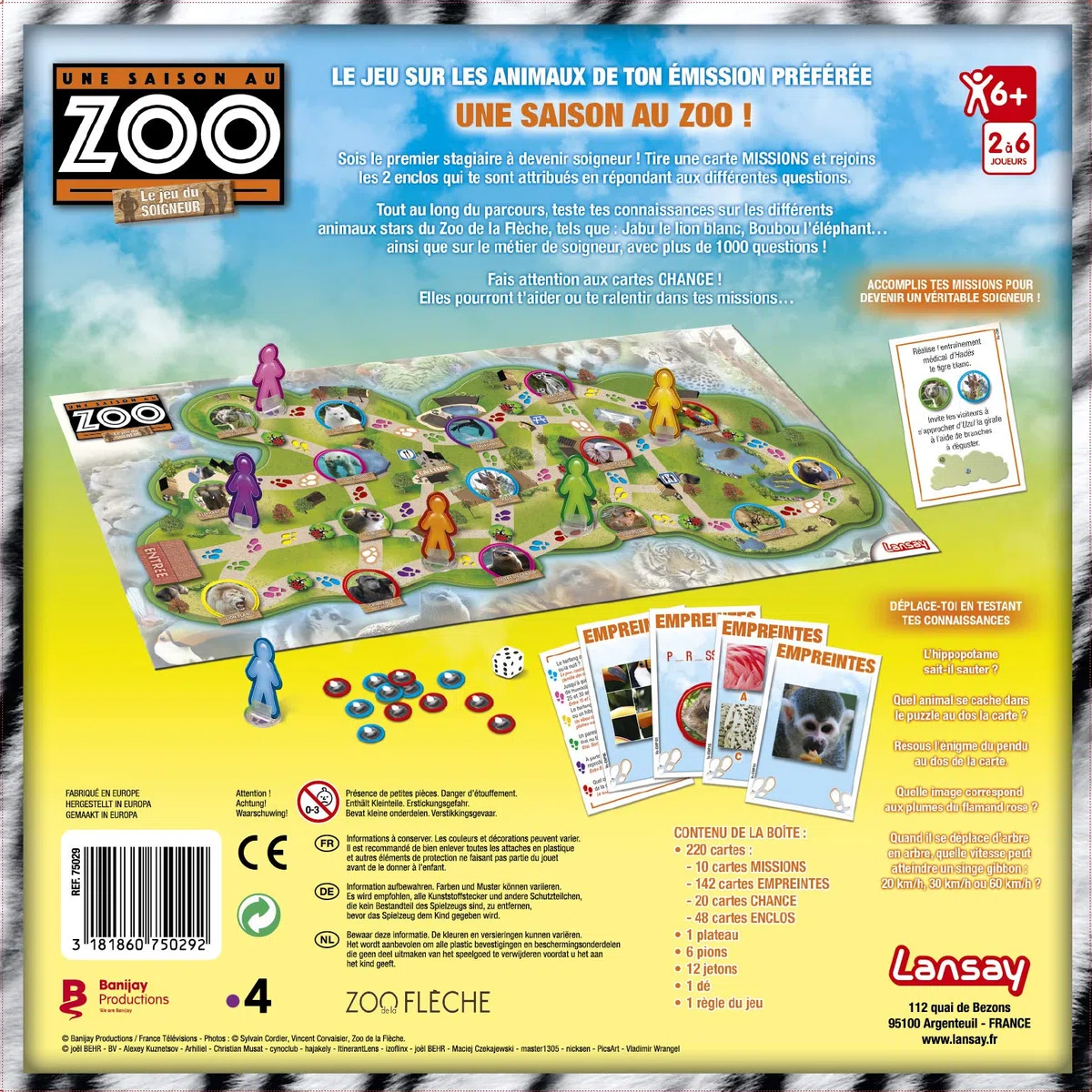 Lansay 75029 Gioco da Tavolo Trivia Bambini e Adulti
