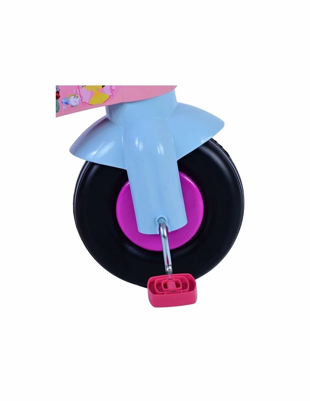 Triciclo Principesse Bambina 1-3 Anni con Cestino Porta Giochi 3 Ruote Stabile Ergonomico Sicuro fino 25 kg Triciclo Bambini Rosa