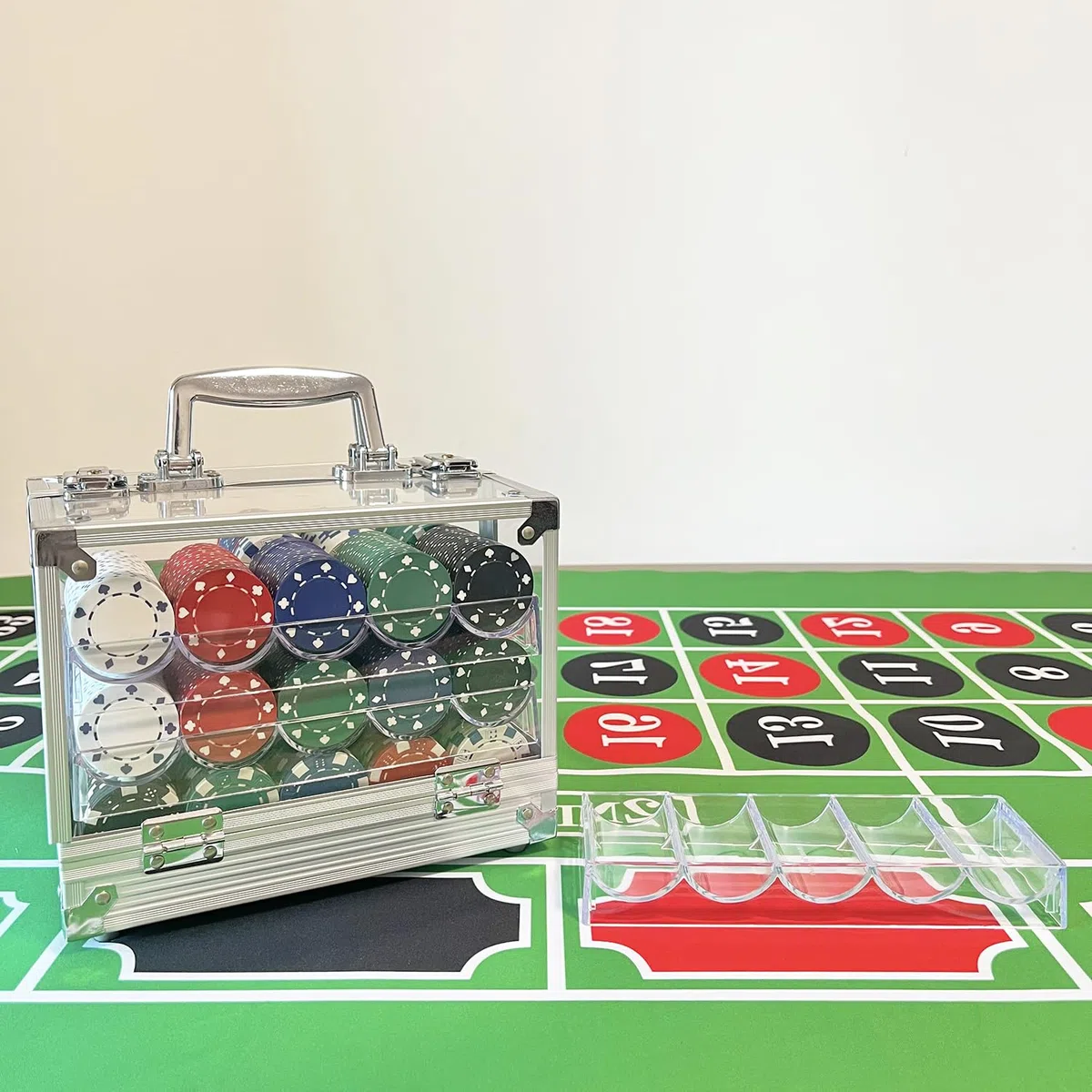 SEETOOOGAMES Acrilico Trasparente Poker Chip Rack
