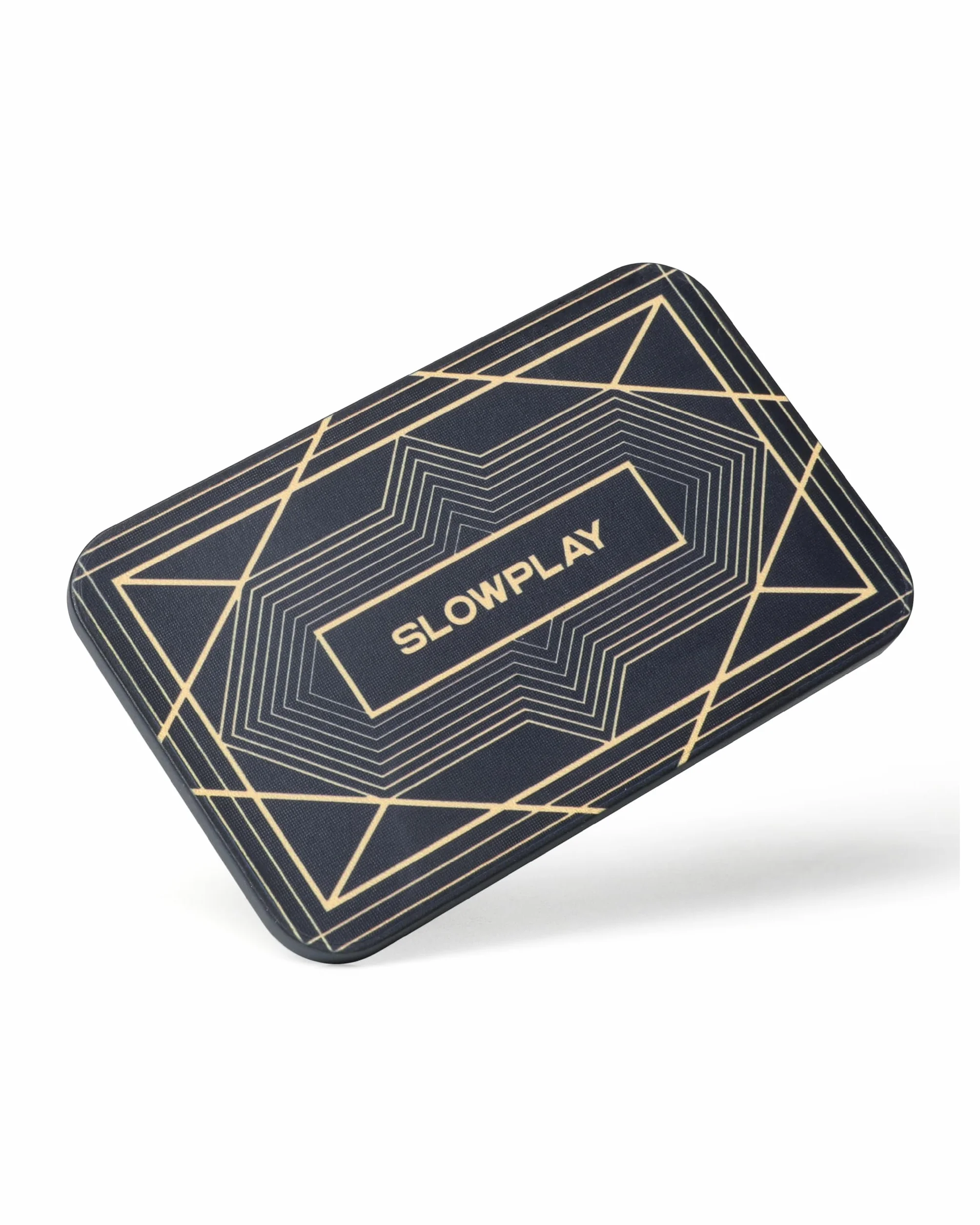 SLOWPLAY Placche Fiches Rettangolari da Poker, Confezione da 10 Pezzi, Placche Professionali in Stile Europeo Senza Denominazione, Ceramica Composita da 34 Grammi (Nero)