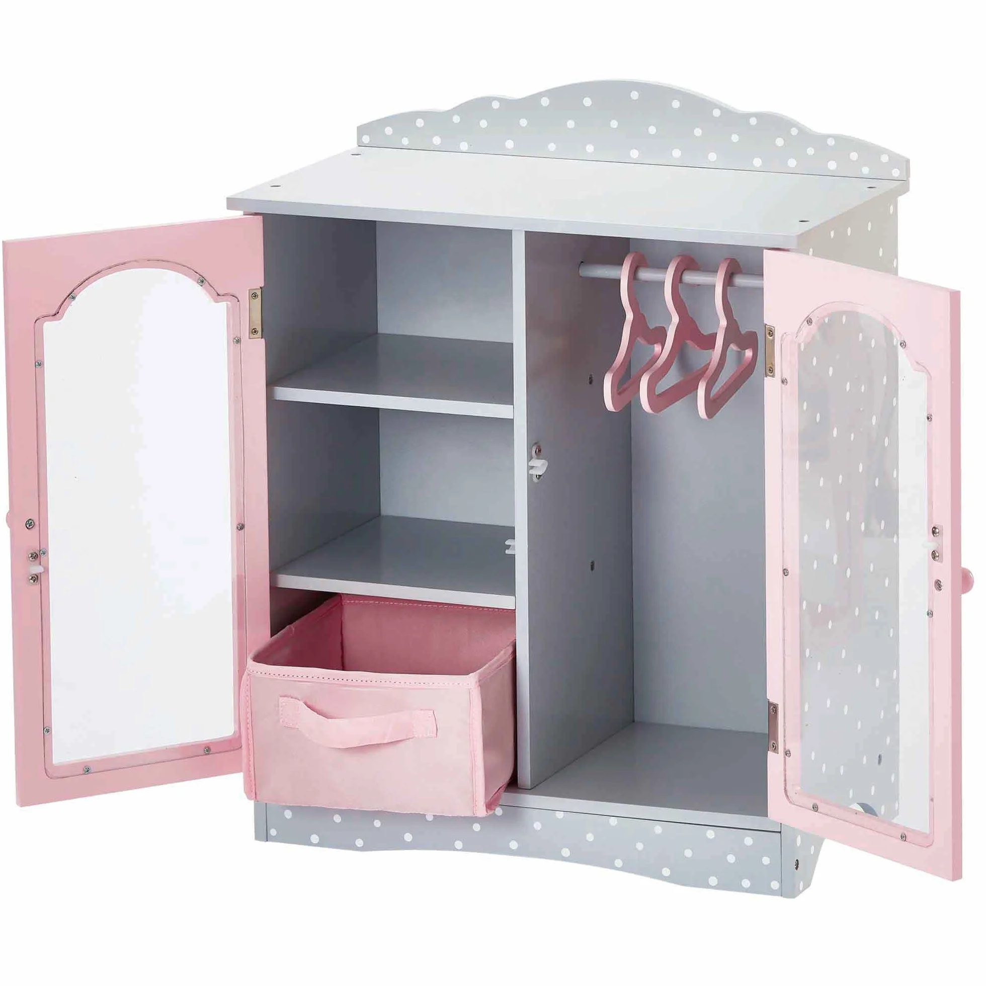 Guardaroba per Bambole Armadio Legno Olivia's World TD-0210AG