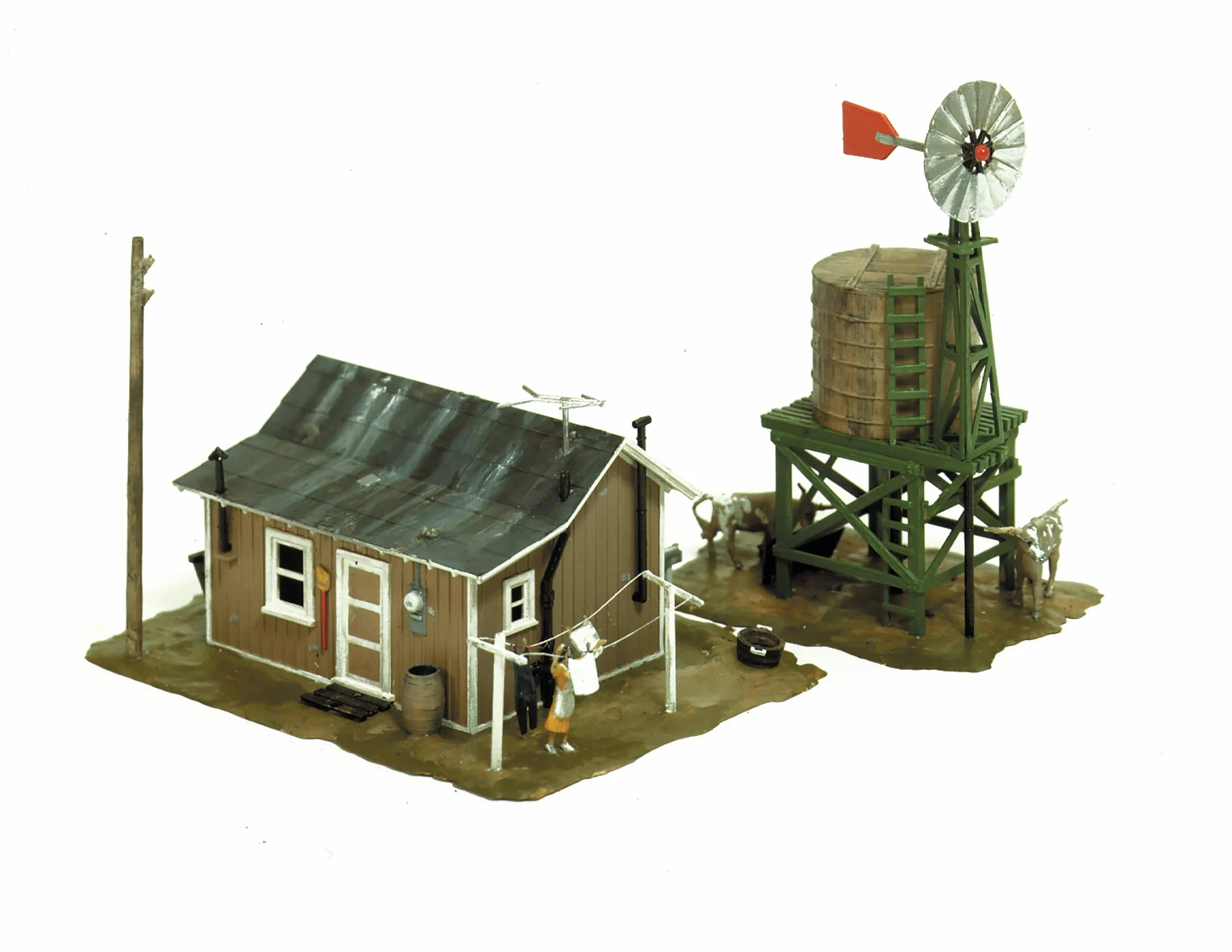 Life-Like Trains Kit di costruzione Azienda agricola scala HO figure realistico