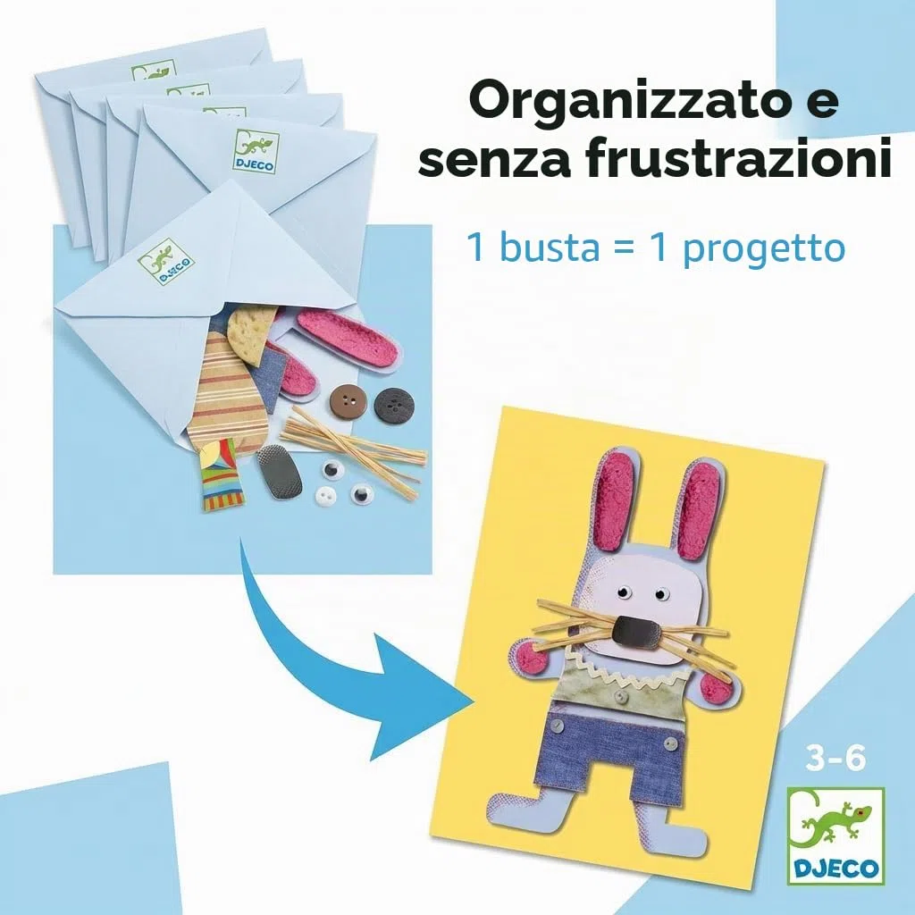 djeco 599386031 – Collage per Bambini