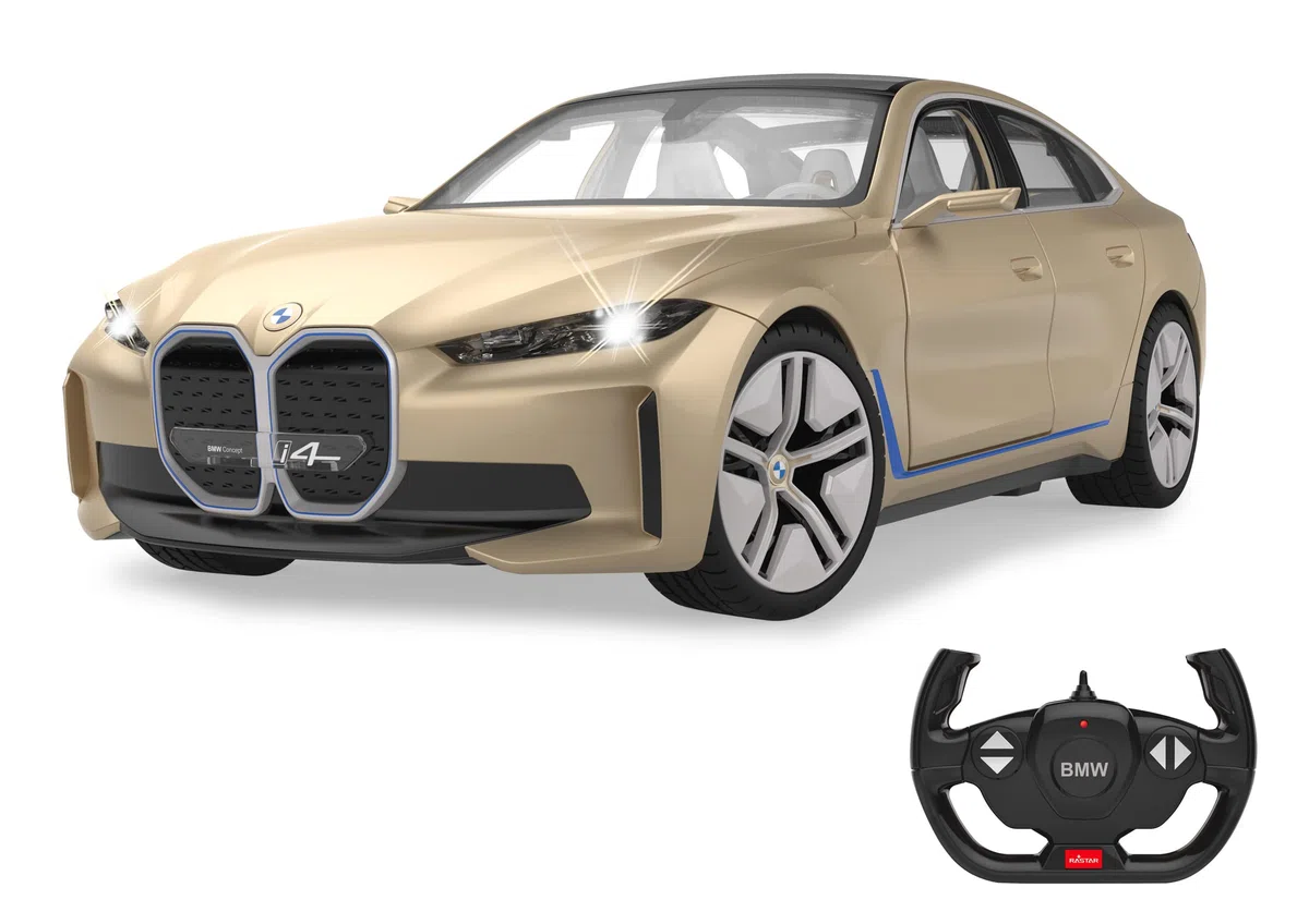 JAMARA BMW i4 Concept 1:14 2,4 GHz – licenza ufficiale, circa 1 ora di guida, circa 11 km/h, dettagli perfettamente riproposti, interno dettagliato, illuminazione interna a LED