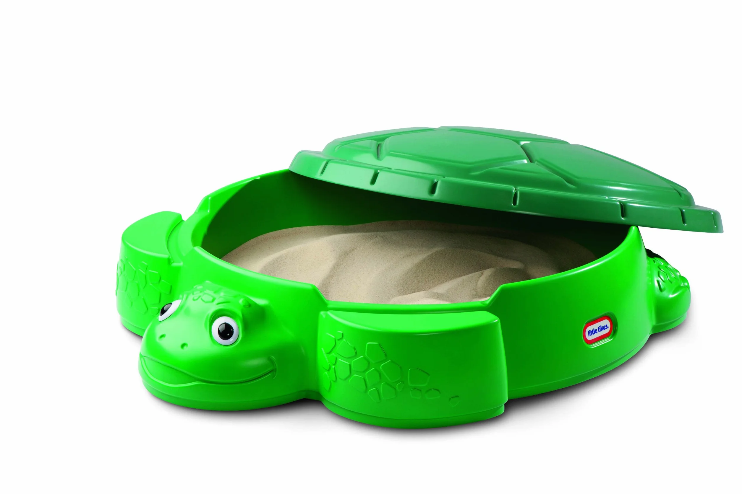 Little Tikes Sabbiera a Forma di Tartaruga per Giochi in Giardino, Gioco Estivo, Piscina di Palline, Scatola Portaoggetti da Esterno, Incoraggia il Gioco Creativo, per Bambini dai 12 Mesi in Su
