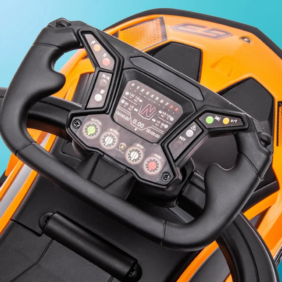 Auto a spinta da 1 anno con maniglione, auto per bambini, auto a spinta Essenza SCV12, Aauto Kinder (Arancione)
