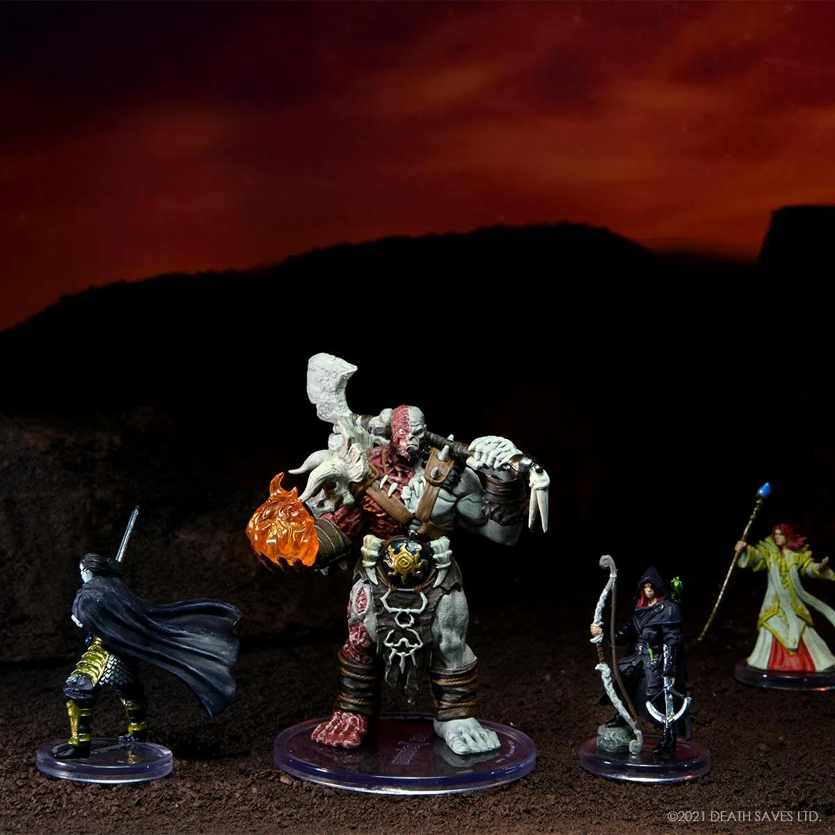 WizKids Death Saves: War of Dragons - Set di 2-8 miniature predipinte, Dungeons & Dragons