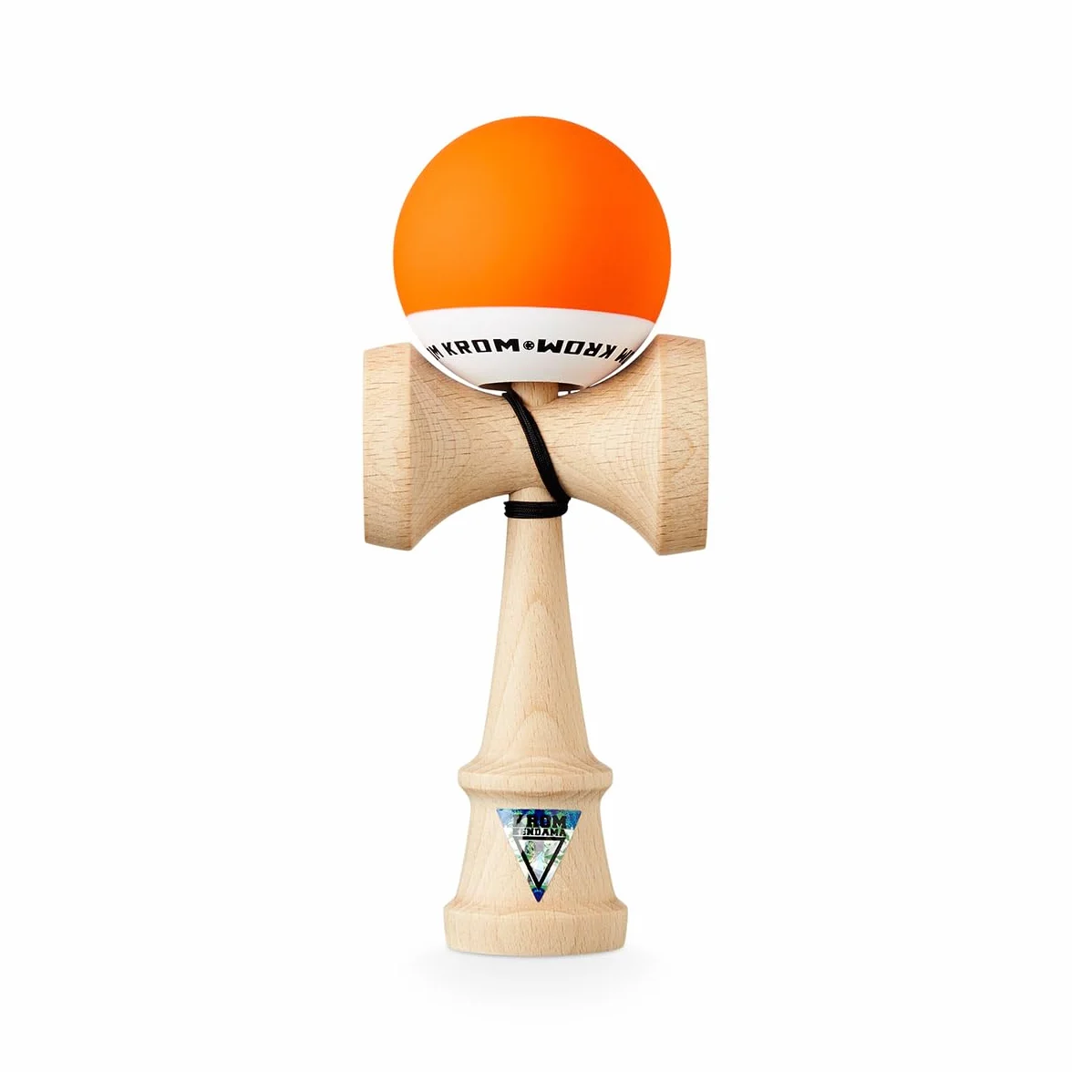 KROM Kendama Gioco - Pop Arancia - Equilibrio impeccabile - Abilità Cognitive migliorate - Equilibrio, riflessi e creatività migliorati - Modello Kendama PRO Fatto per Principianti e Professionisti.