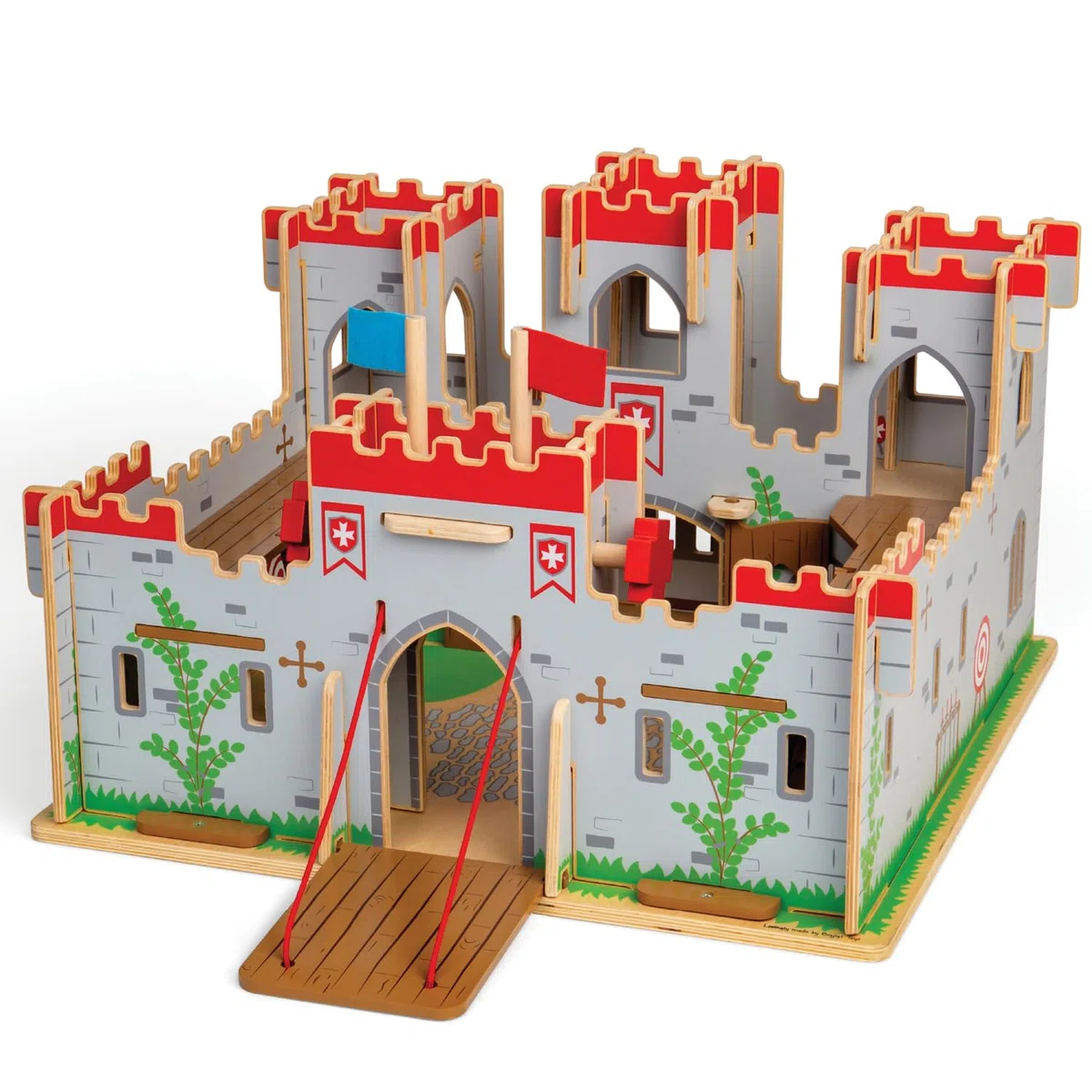Castello di Bigjigs Giocattoli Re Giorgio - Castello Medievale Playset