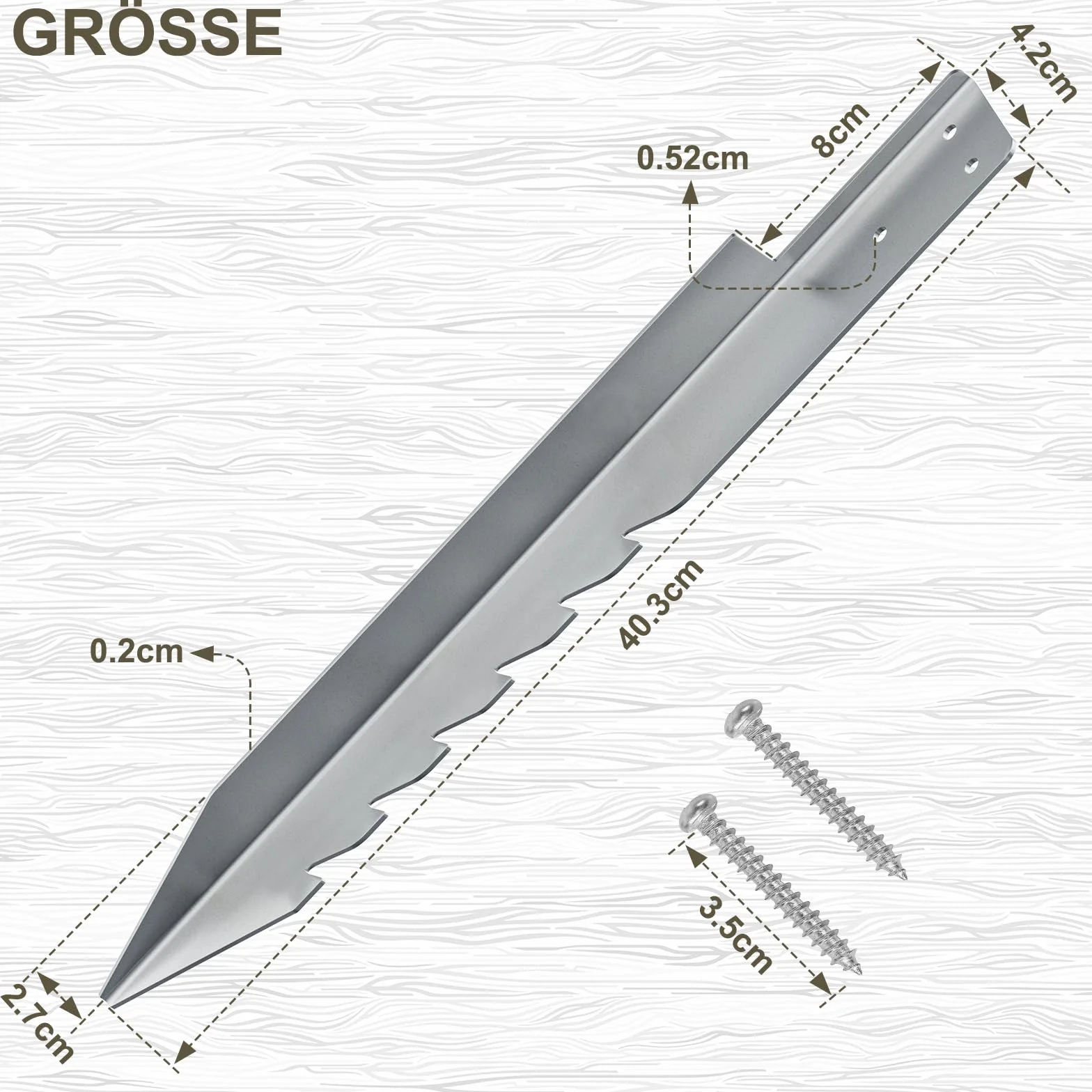4 Ancoraggi a Pavimento per Altalena Ancoraggio da Giardino Ancoraggi per Altalena Resistenti all'usura, Antivento,Ancoraggio a Terra per Altalena per Bambini,420 mm