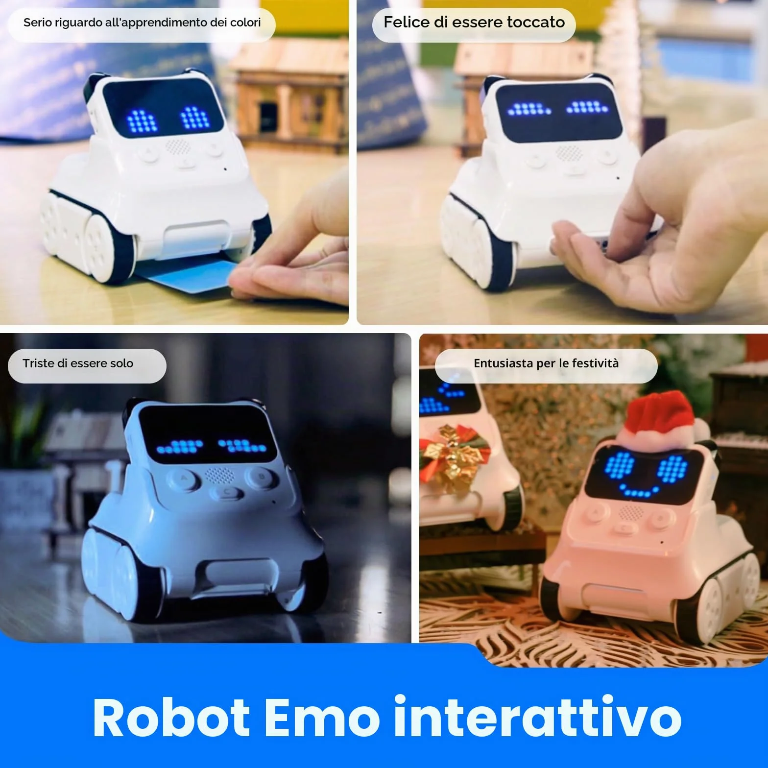 Makeblock Codey Rocky Coding Robot Giocattolo, Emo Robot Intelligente, Stem Robot Programmabile Interattivo Regalo per Bambini 6 Anni+