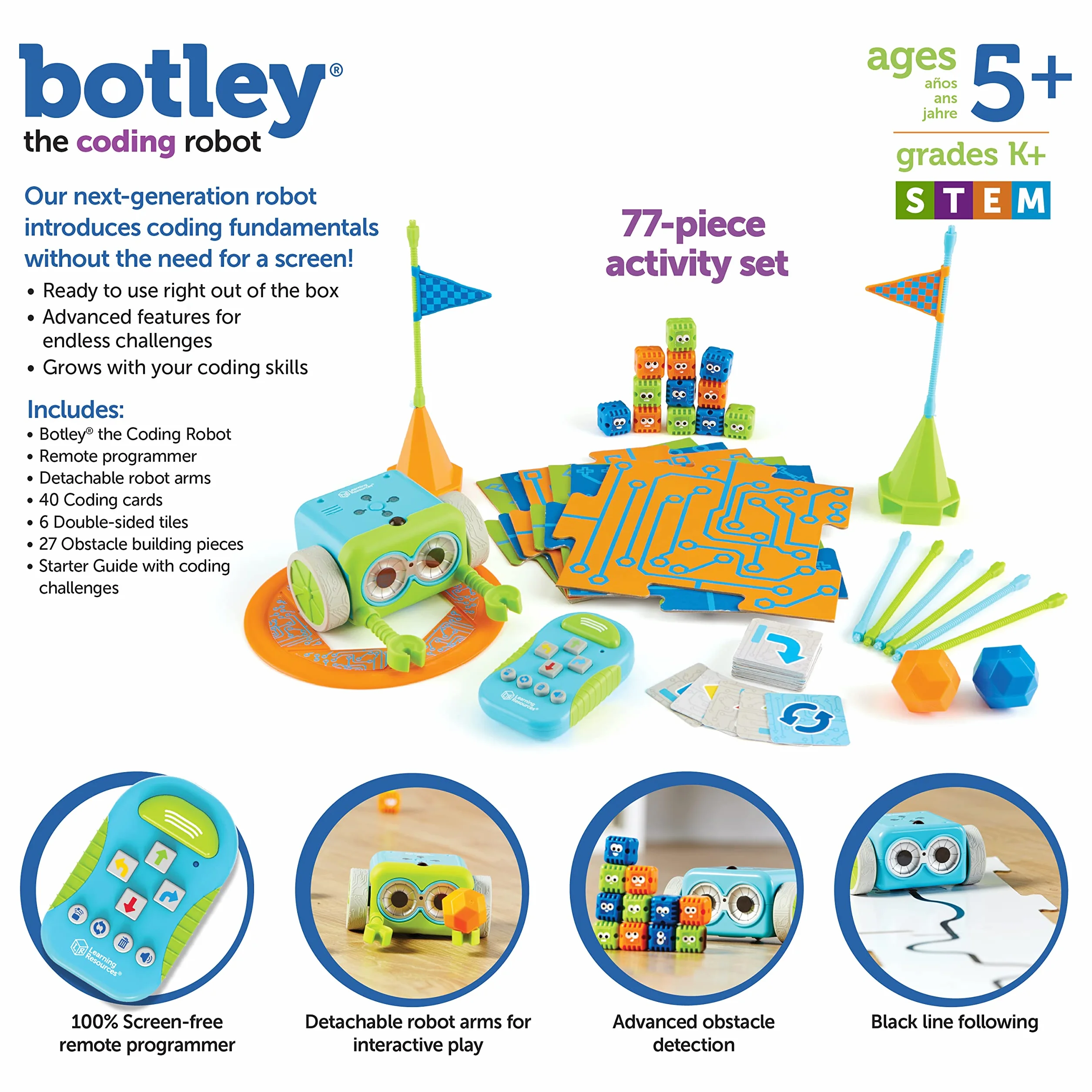Learning Resources Set di attività con Il Robot programmabile Botley
