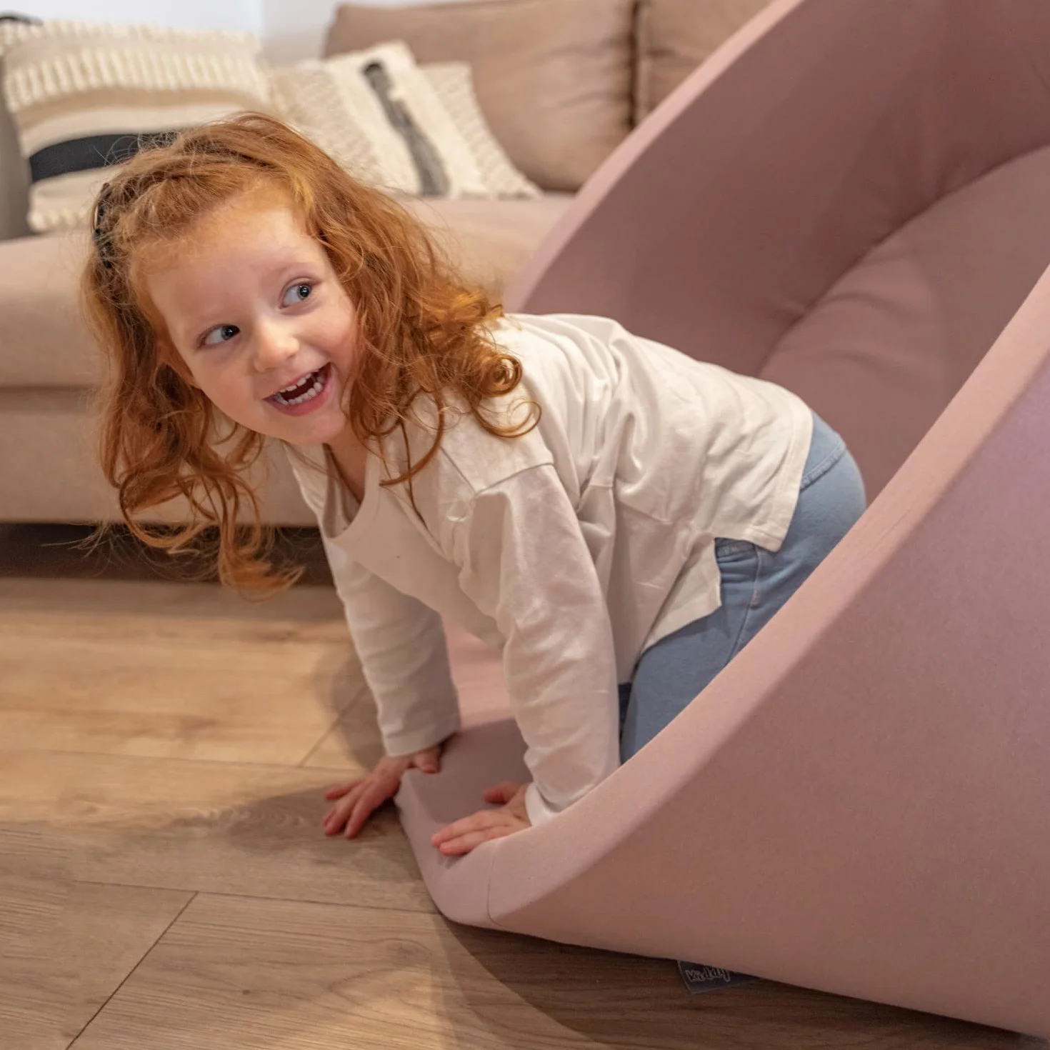 KiddyMoon Fodera con Cerniera per Piscina per Bambini 90X30cm/200 Palline, Beige: Beige Pastello/Verde Grigio/Giallo Pastello/Bianco
