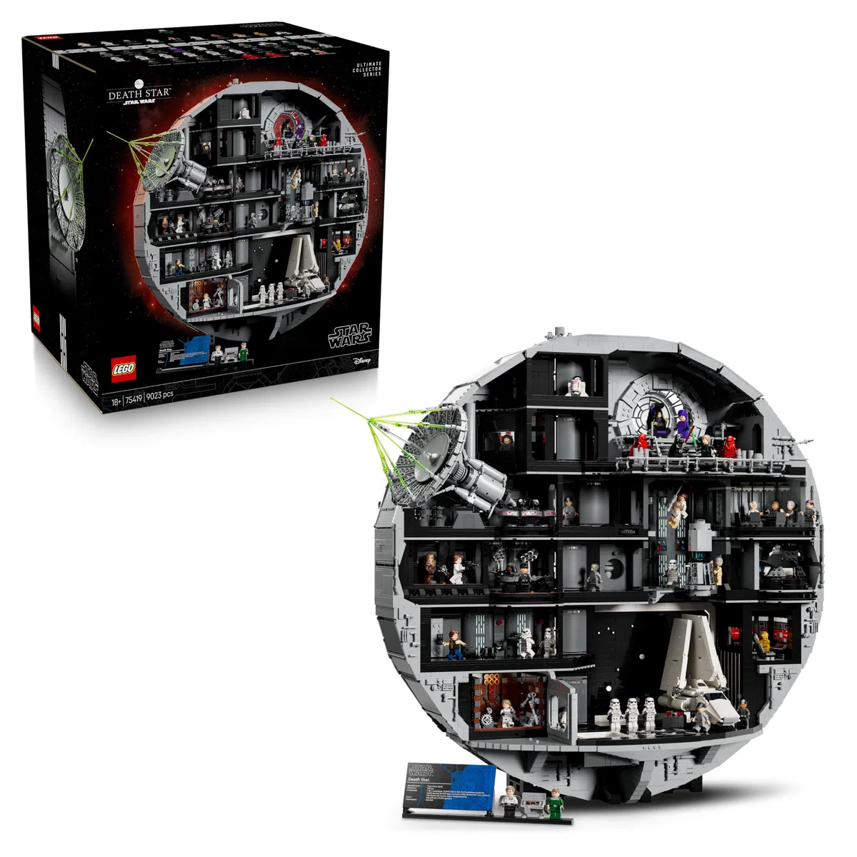 LEGO Star Wars 75419 Morte Nera - Set Interattivo UCS da Esposizione per Adulti - 36 Minifigure incl. Luke Skywalker, Han Solo e Darth Vader - Regalo da Collezione per i Fan di Una Nuova Speranza