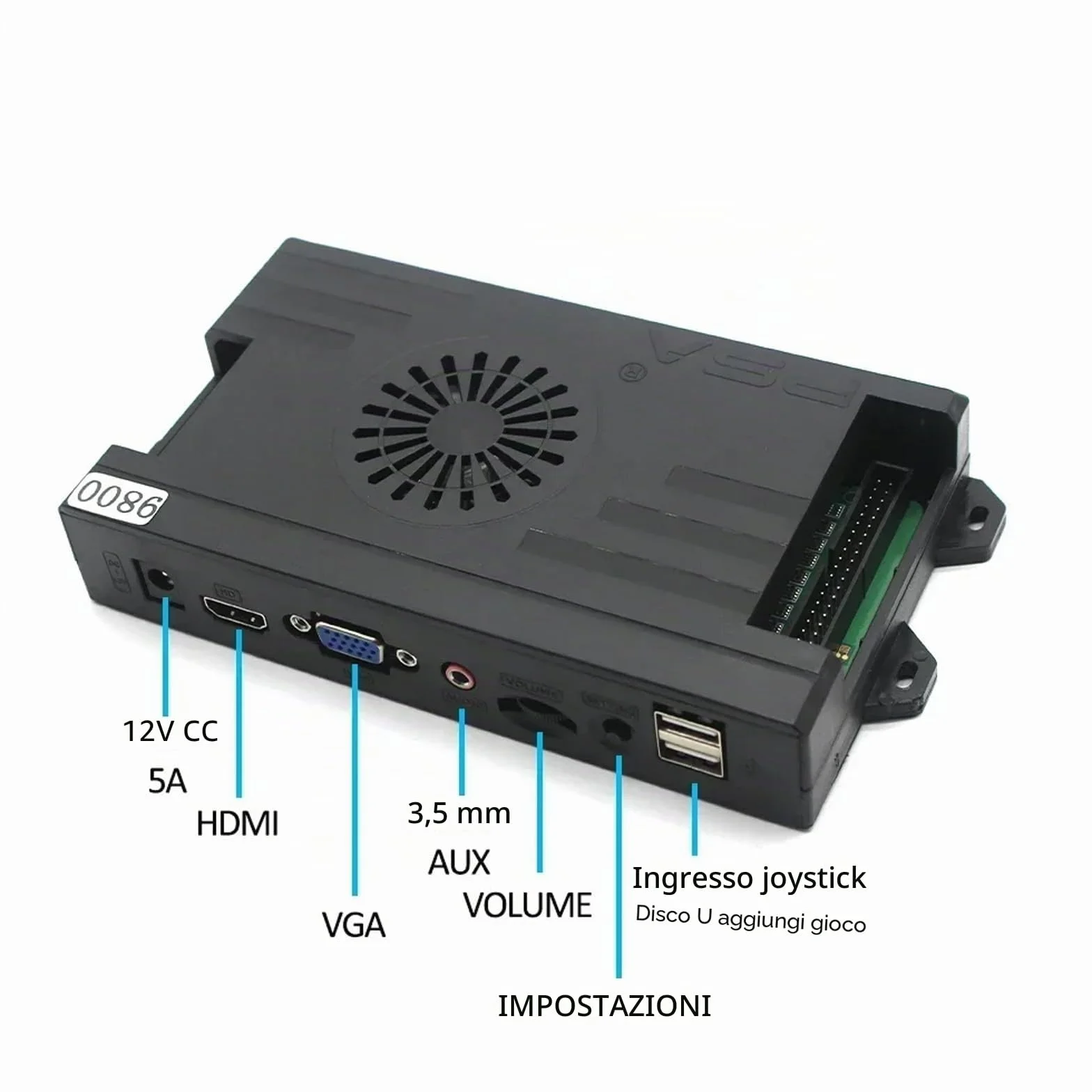 Nuova Scheda di Gioco PCB 3D Saga Box DX 26800 in 1 Scheda Madre Arcade Multigame 3/4 Giocatori VGA HDMI per Console Retrò (26800 in 1)