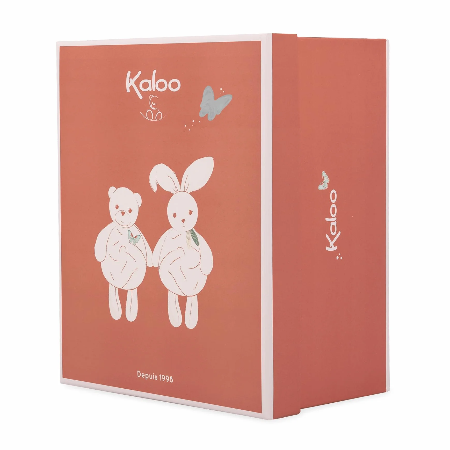 KALOO - Plume - Bulle d'Amour Orso Verde - Morbido Orsetto Peluche 30 cm - Grande Doudou per Neonato - Sviluppo del Tatto - Cofanetto Regalo Personalizzabile - Dalla Nascita, K214001