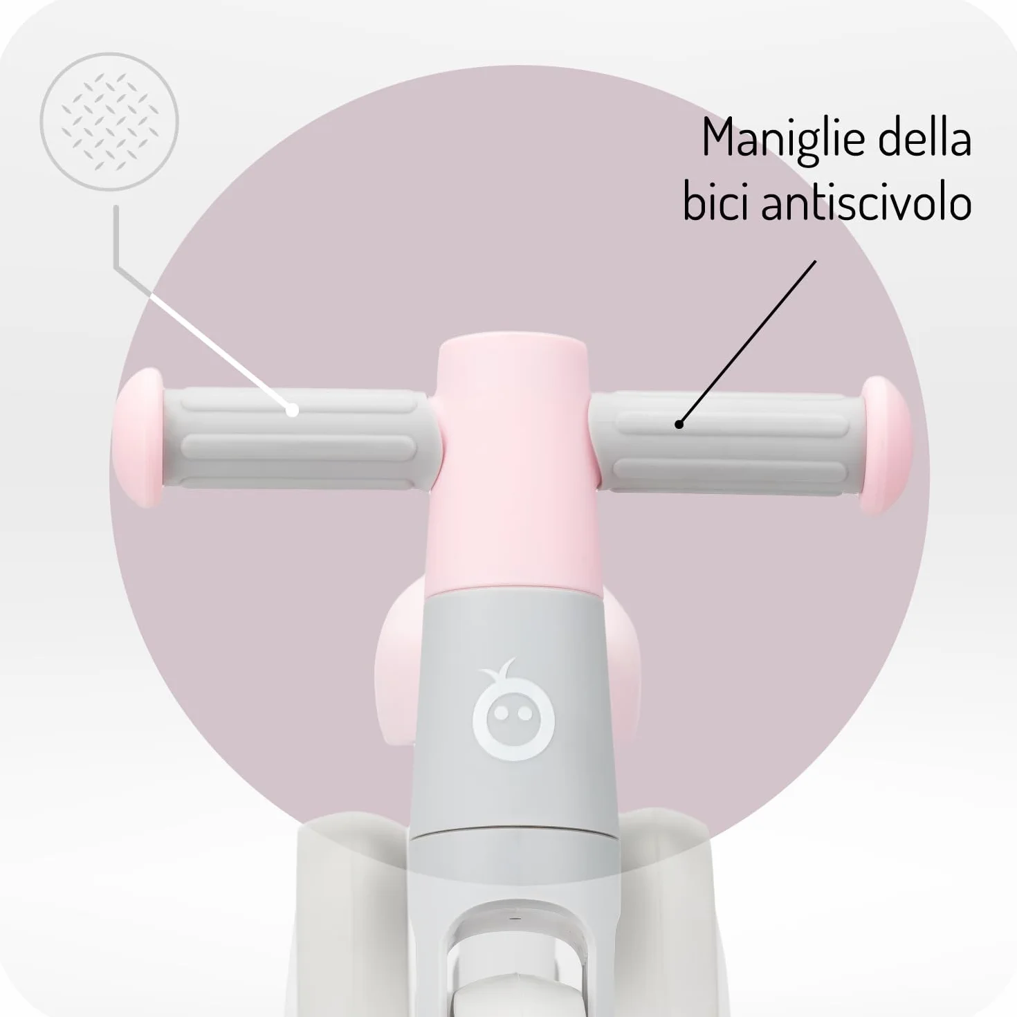 Triciclo senza pedali per bambini MoMi TEDI per bambine e bambini (peso massimo 25 kg), mini bicicletta senza pedali con ruote in plastica resistenti alla foratura, telaio in metallo leggero - 1,2 kg