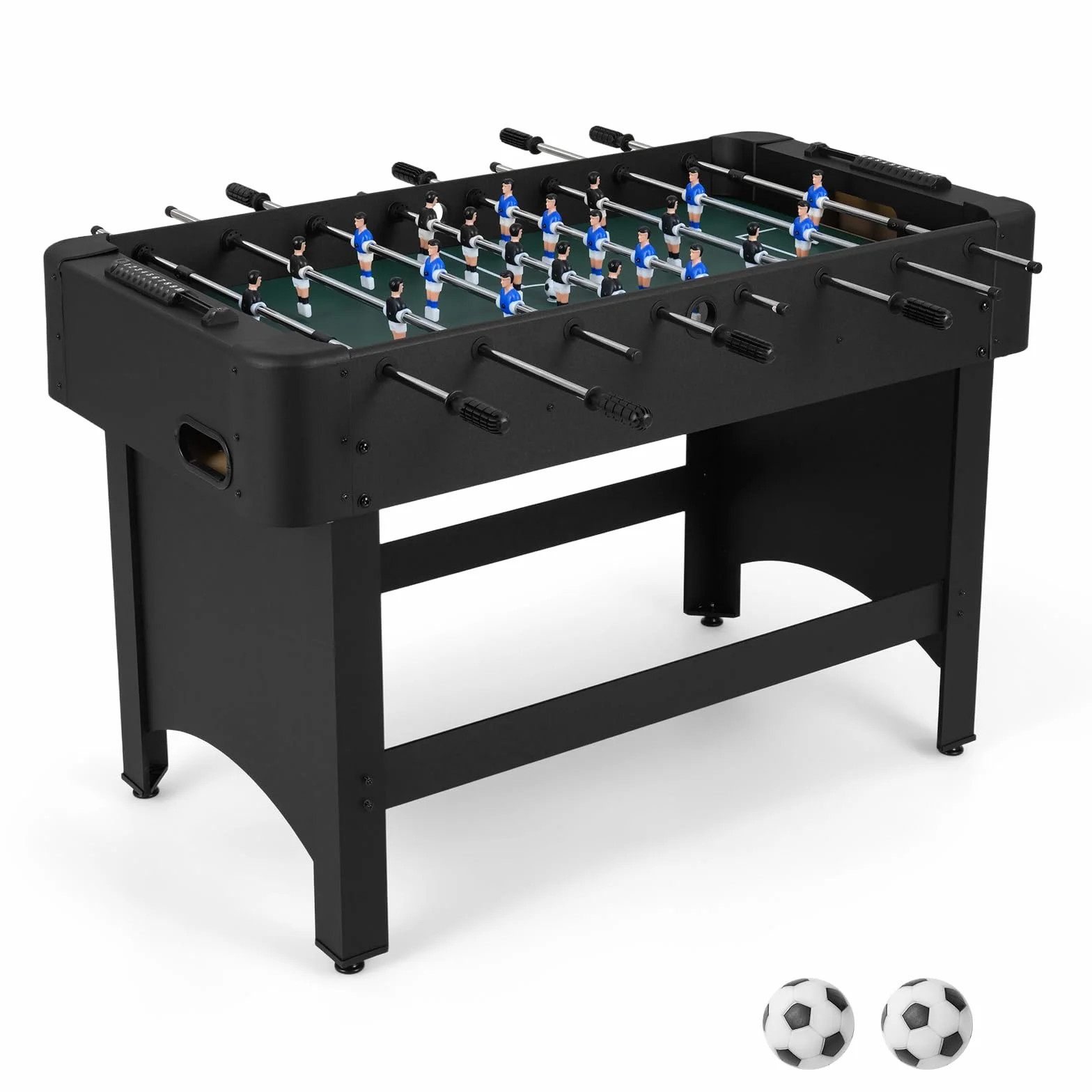 COSYWAY Calcio Balilla, Biliardino con 22 Giocatori, 2 Palline e Contatori, Tavolo da Calcio con 8 Aste per Adulti e Bambini, 119 x 108 x 79 cm
