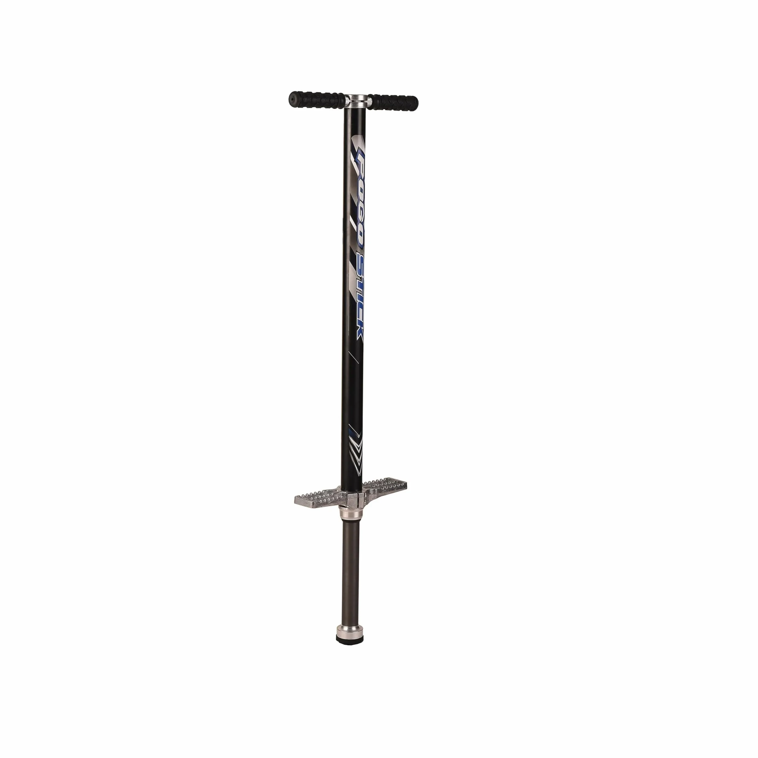 Relaxdays Pogo Stick Adulti, Bastone Elastico Fino a 110 kg, Imbottito, da Esterno, Antiscivolo, Acciaio Inox, Nero
