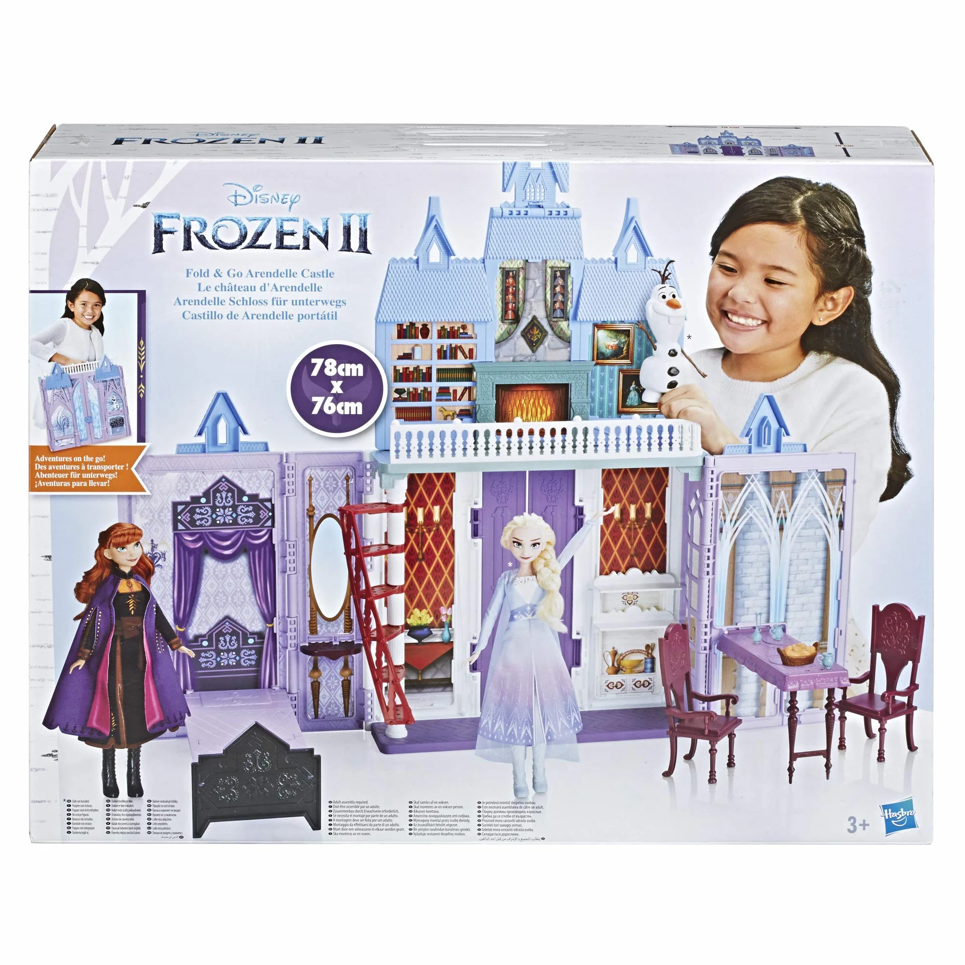 Disney Frozen Hasbro Castello di Arendelle Pieghevole, Ispirato al Film 2, Colore, E5511EU4