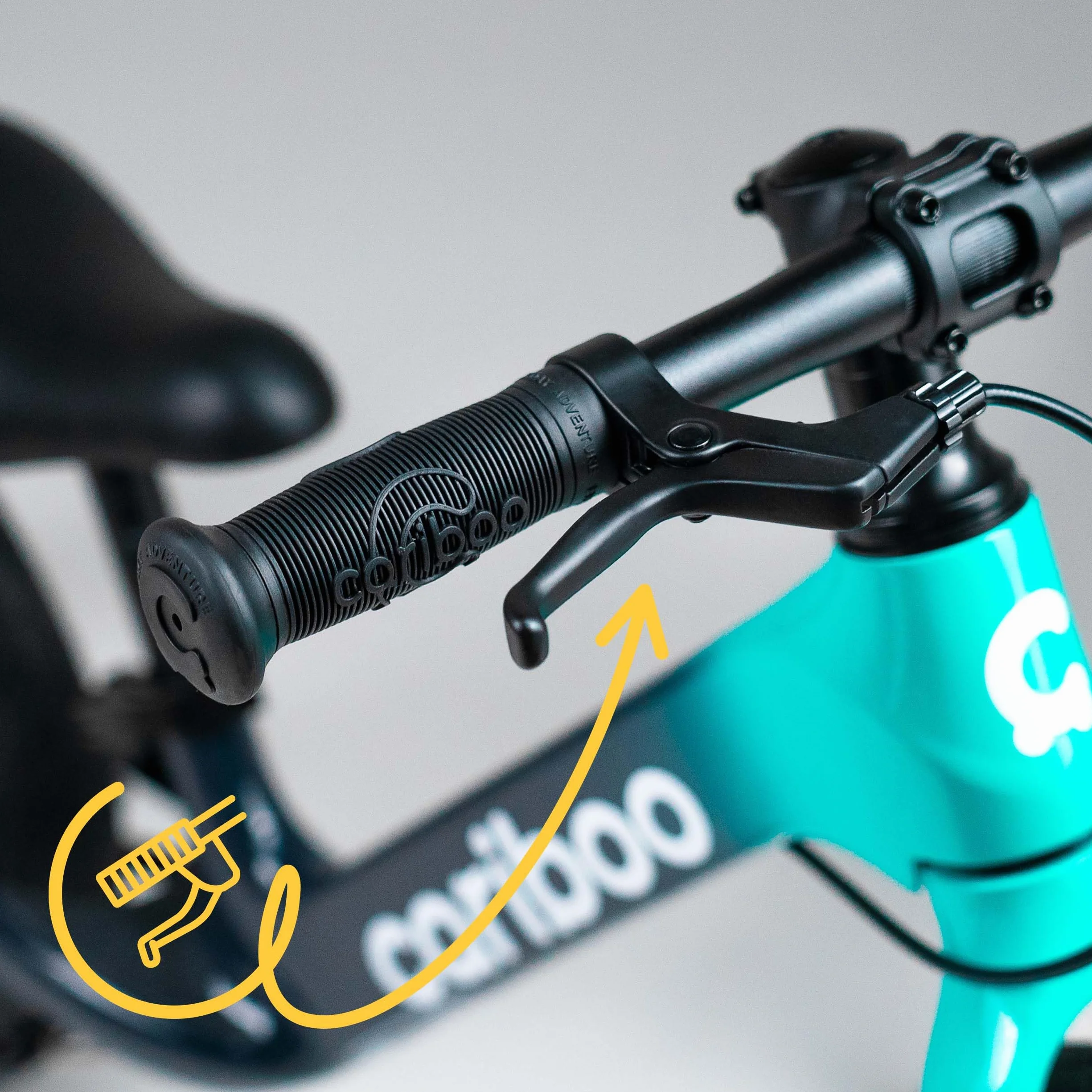 cariboo Bici Senza Pedali per Bambini da 2 anni - Ultraleggera 3,6 kg - Sella e Manubrio Regolabili - Telaio in Magnesio, Freno V-brake - Carico fino a 30 kg - Magnesium Max