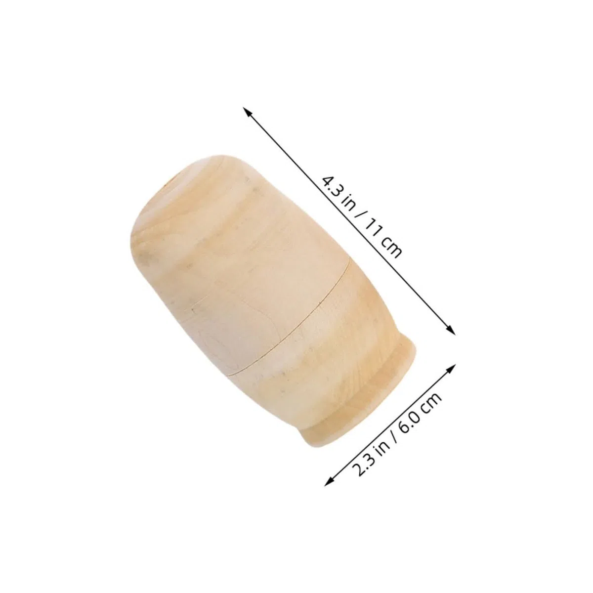 Bambole Russe in Legno Non Verniciate 5 Strati Set per Pittura e Creatività