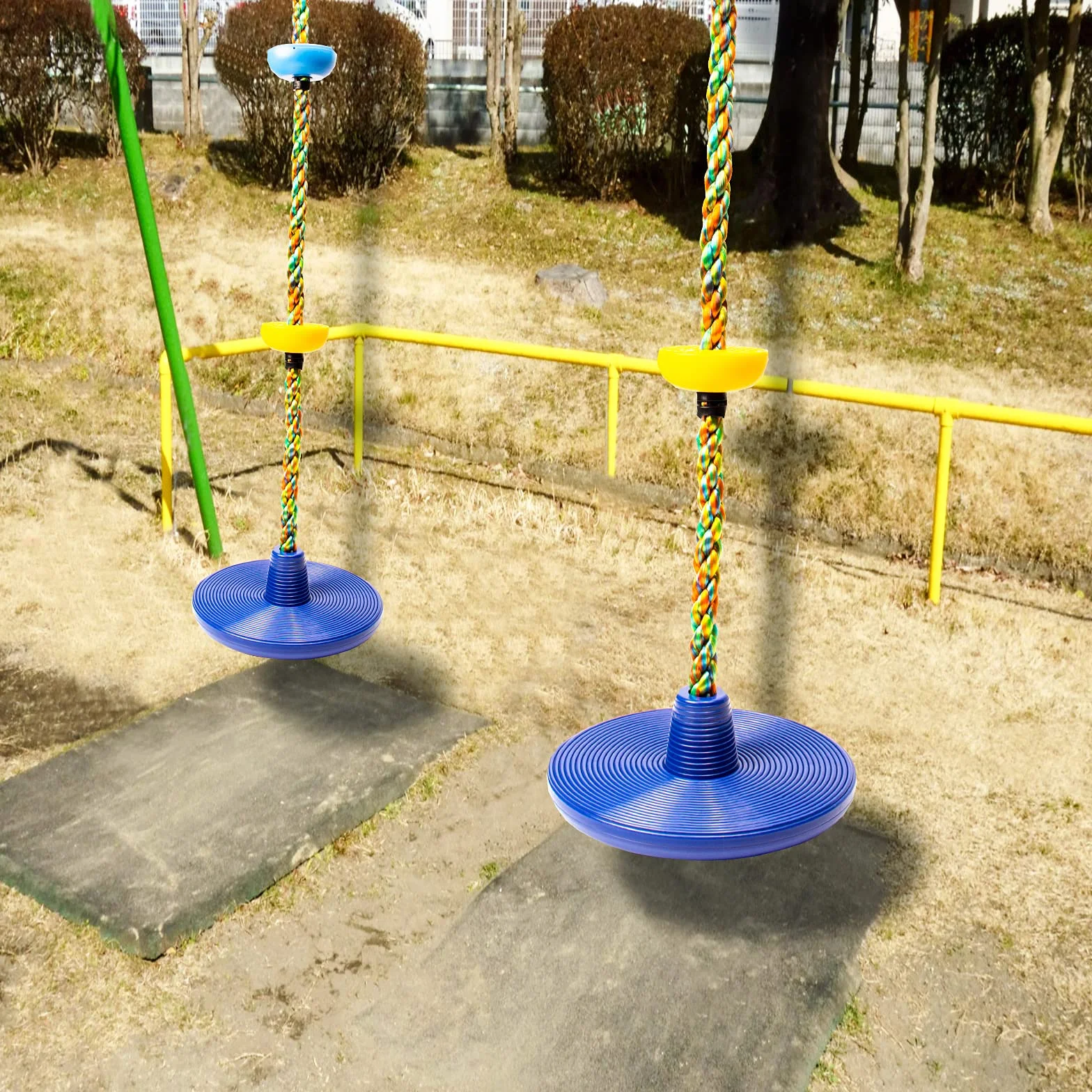 Arrampicata Corda Altalena Bambini Con Piattaforma e Disco Set Playset Accessori