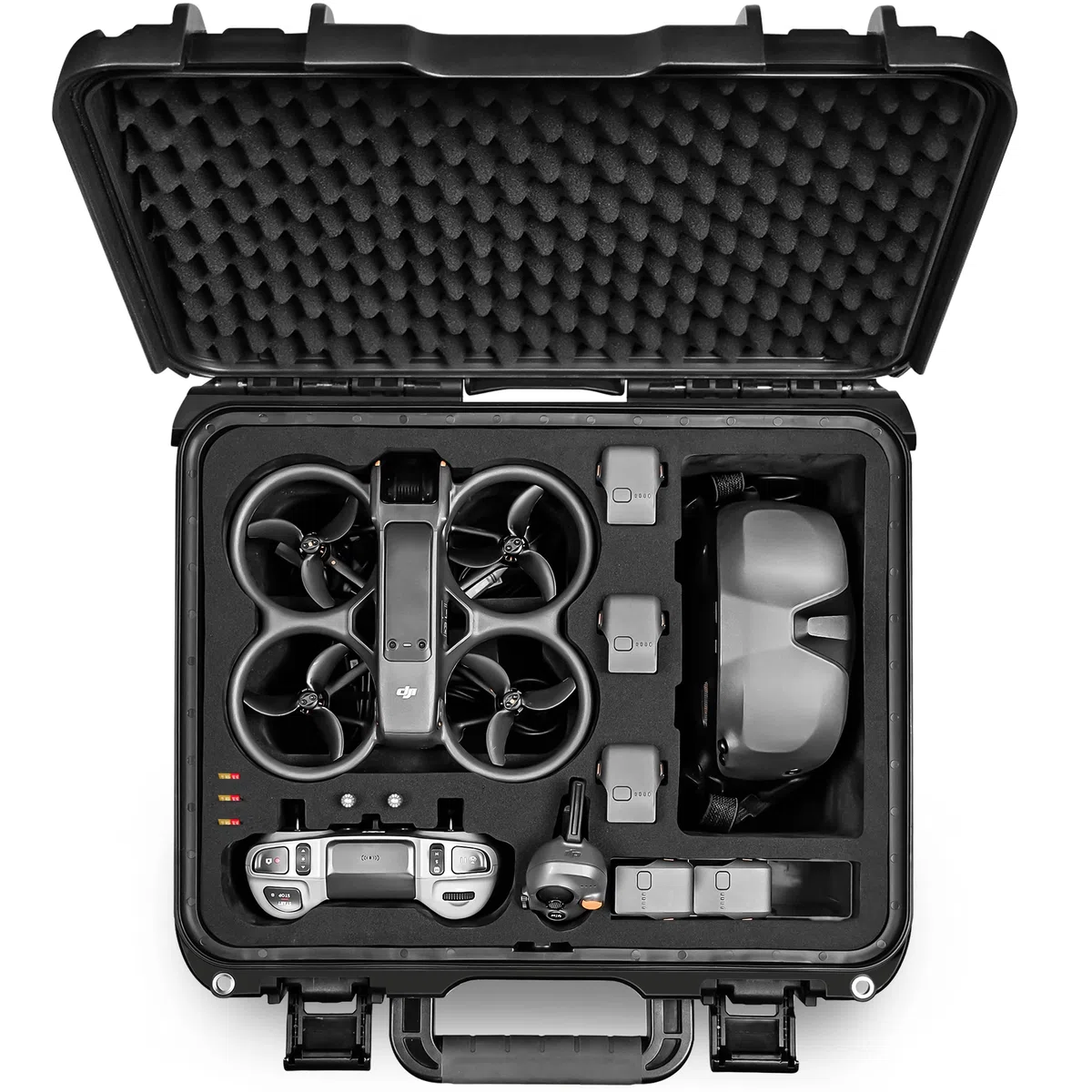 LEKUFEE Custodia Impermeabile Rigida per Drone DJI Avata 2,DJI Avata 2 Fly More Combo,Goggles N3/3/Integra, RC Motion 3/2,FPV Remote Controller 3/2 e Altri Accessori (Solo Valigia)