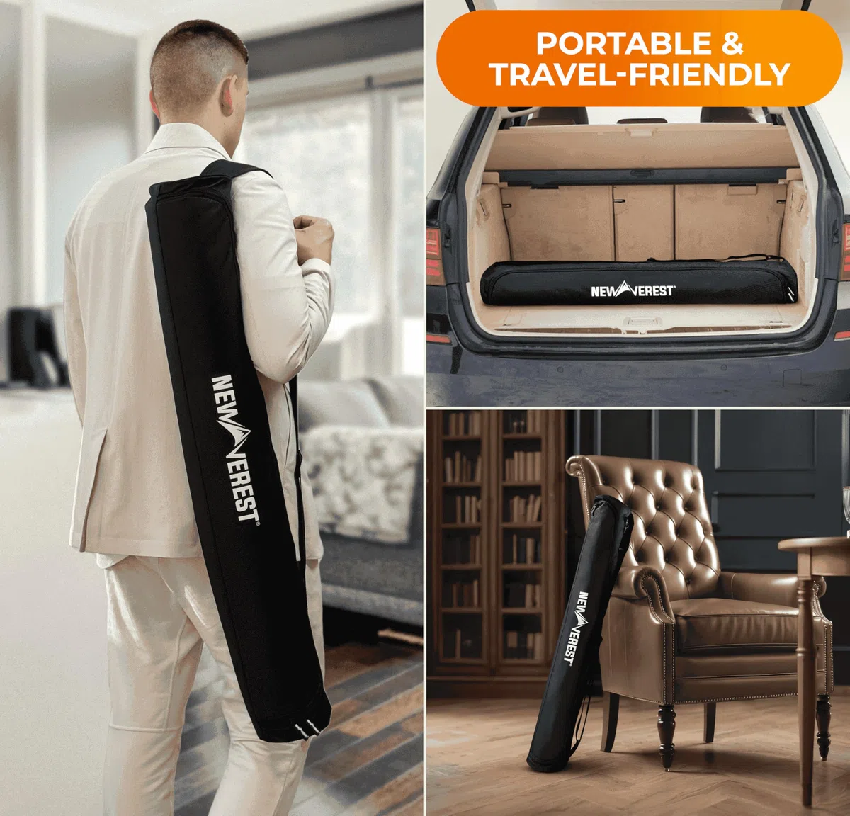 Newverest Tappetino da Blackjack 178 x 89 cm con Borsa con Cerniera e 8 Sottobicchieri
