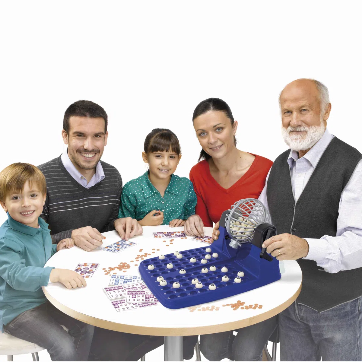 Chicos - Tombola Automatica Lusso Plus | 72 Cartelle e 90 Palline Antiusura | Gioco Elettronico per Famiglie | Intrattenimento Classico | A Partire dai 3 Anni in Su (20905)