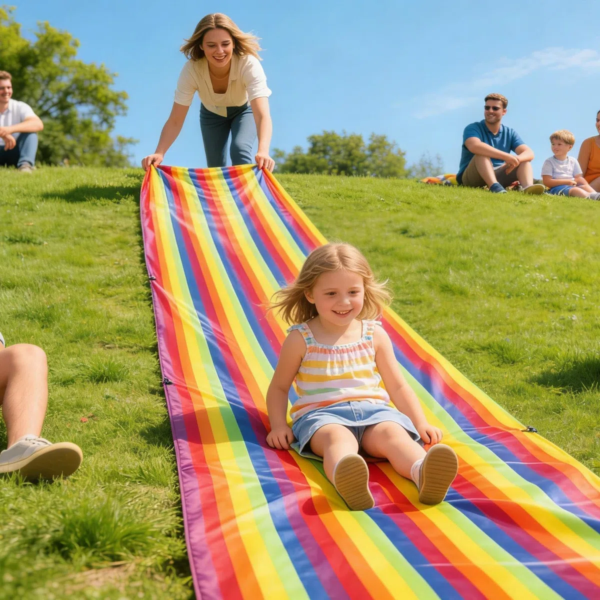Gioco da Prato Scivolo Colorato per Giochi all'Aperto, Giocattolo da Giardino per Bambini