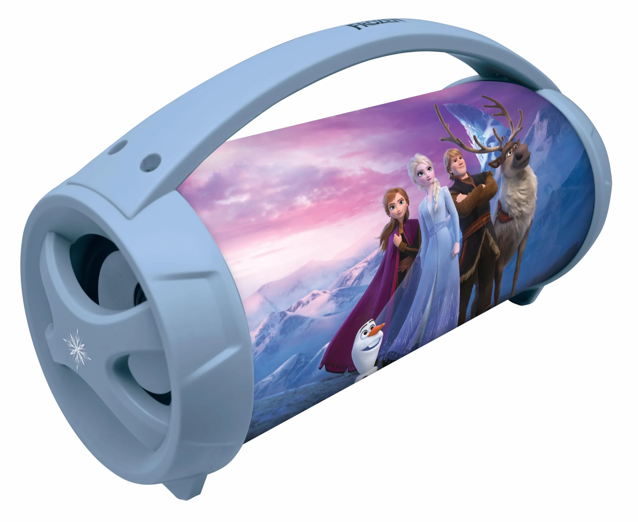 Lexibook Frozen Altoparlante Luminoso Senza Fili con Microfono Karaoke Stereo Ricaricabile Blu Viola BTP585FZZ