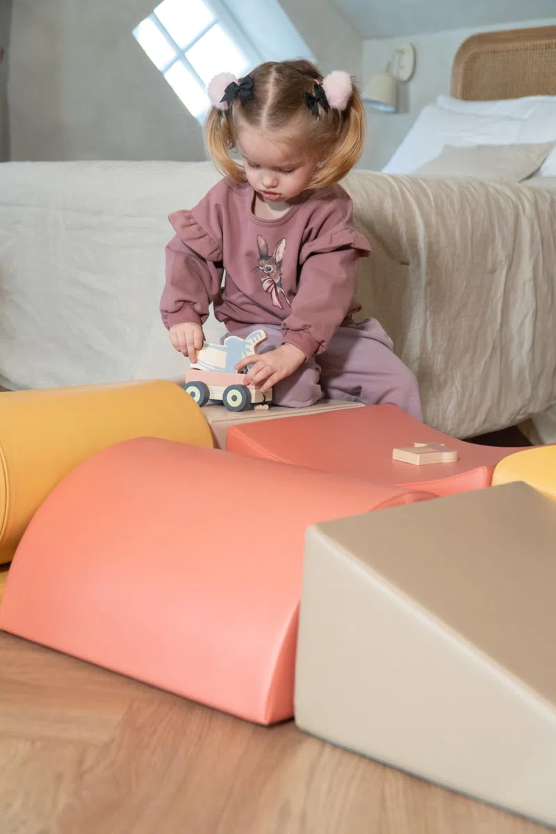 IGLU Soft Play Adventurer Set di mattoncini da costruzione in schiuma giganti, 8 pezzi (Pastel Autumn)