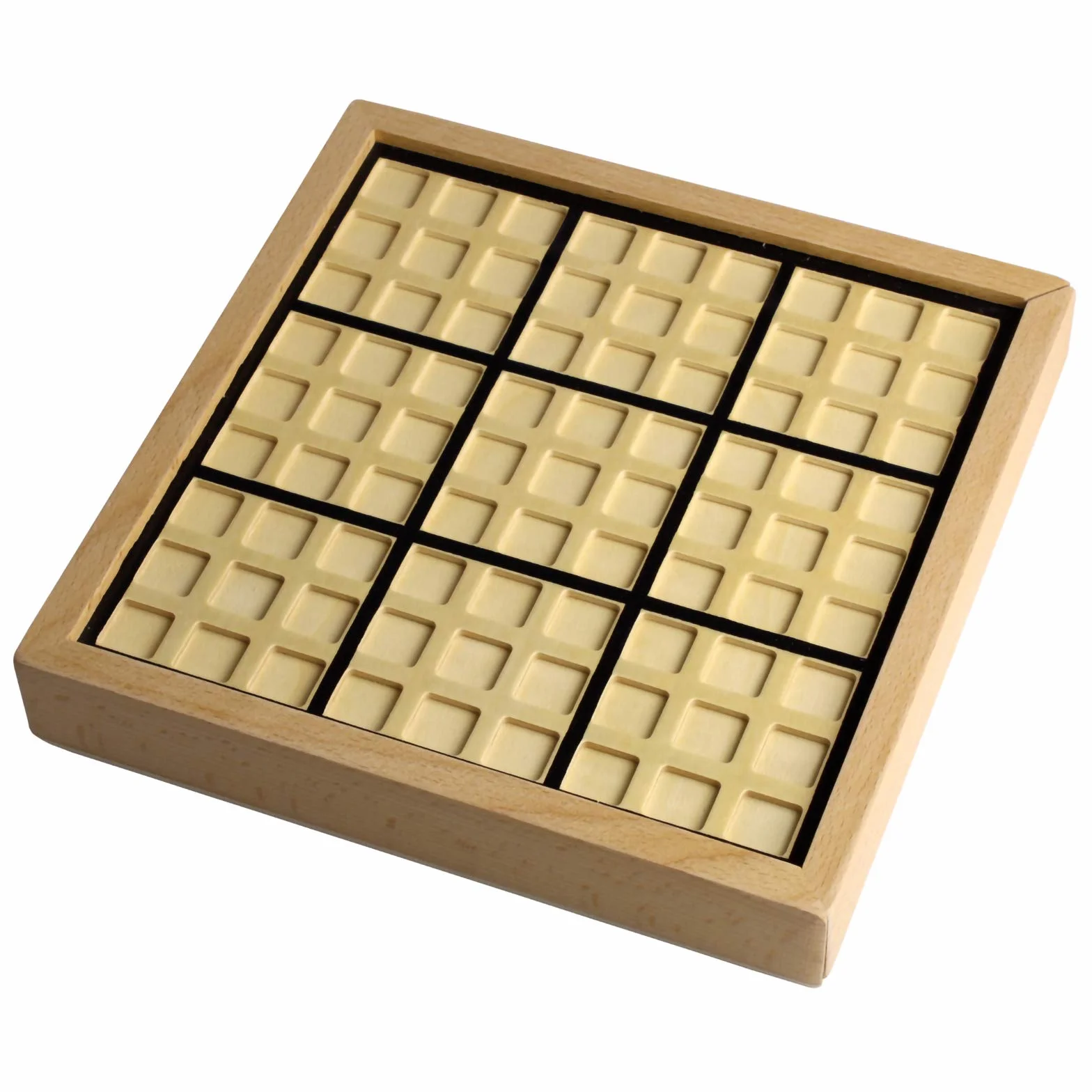 Andux Sudoku Puzzle Gioco da Tavolo con Cassetto in Legno Numero SD-02 Nero
