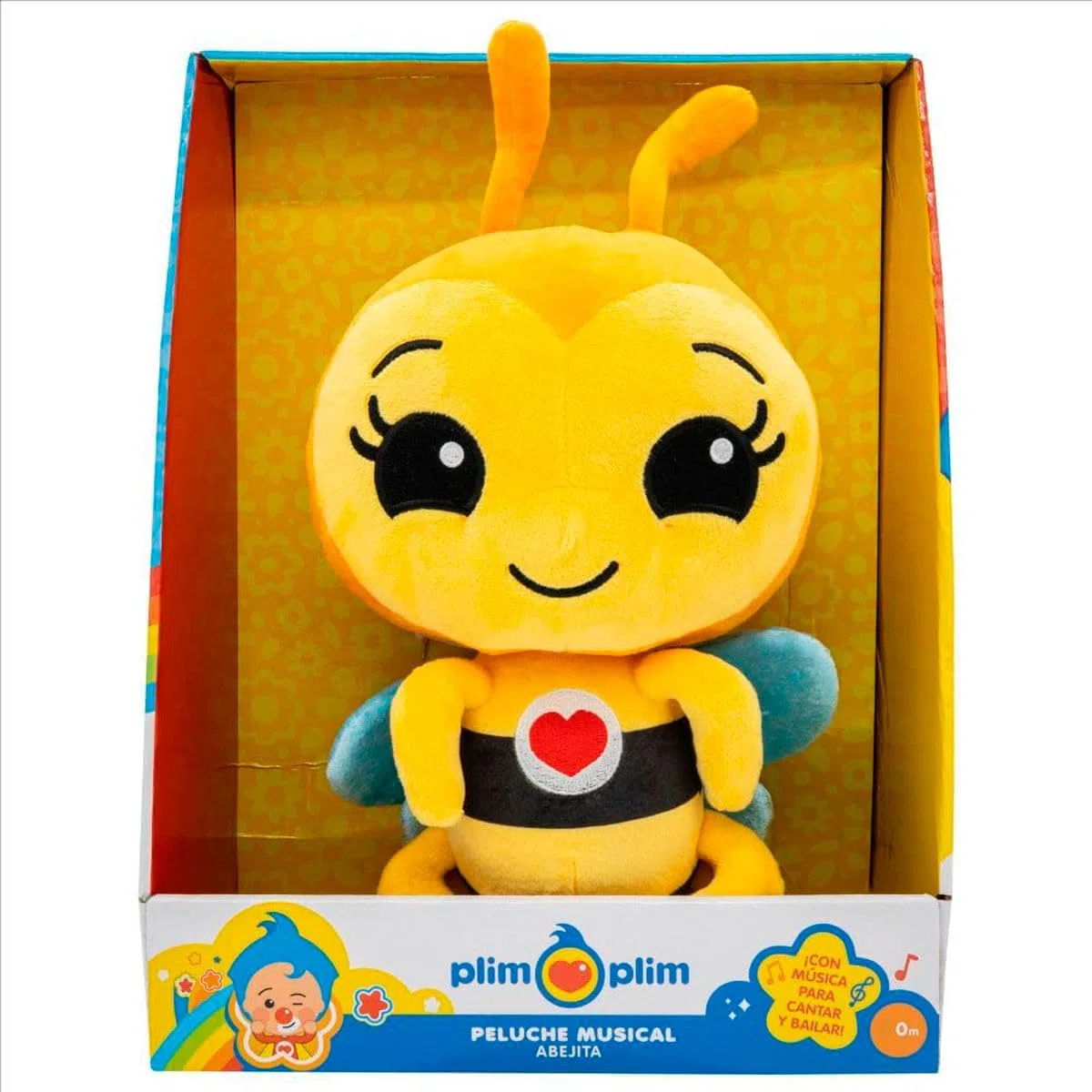 BANDAI Plim Plim Peluche Abejita DX PL85016 30 cm interattivo musica ali Crunchy