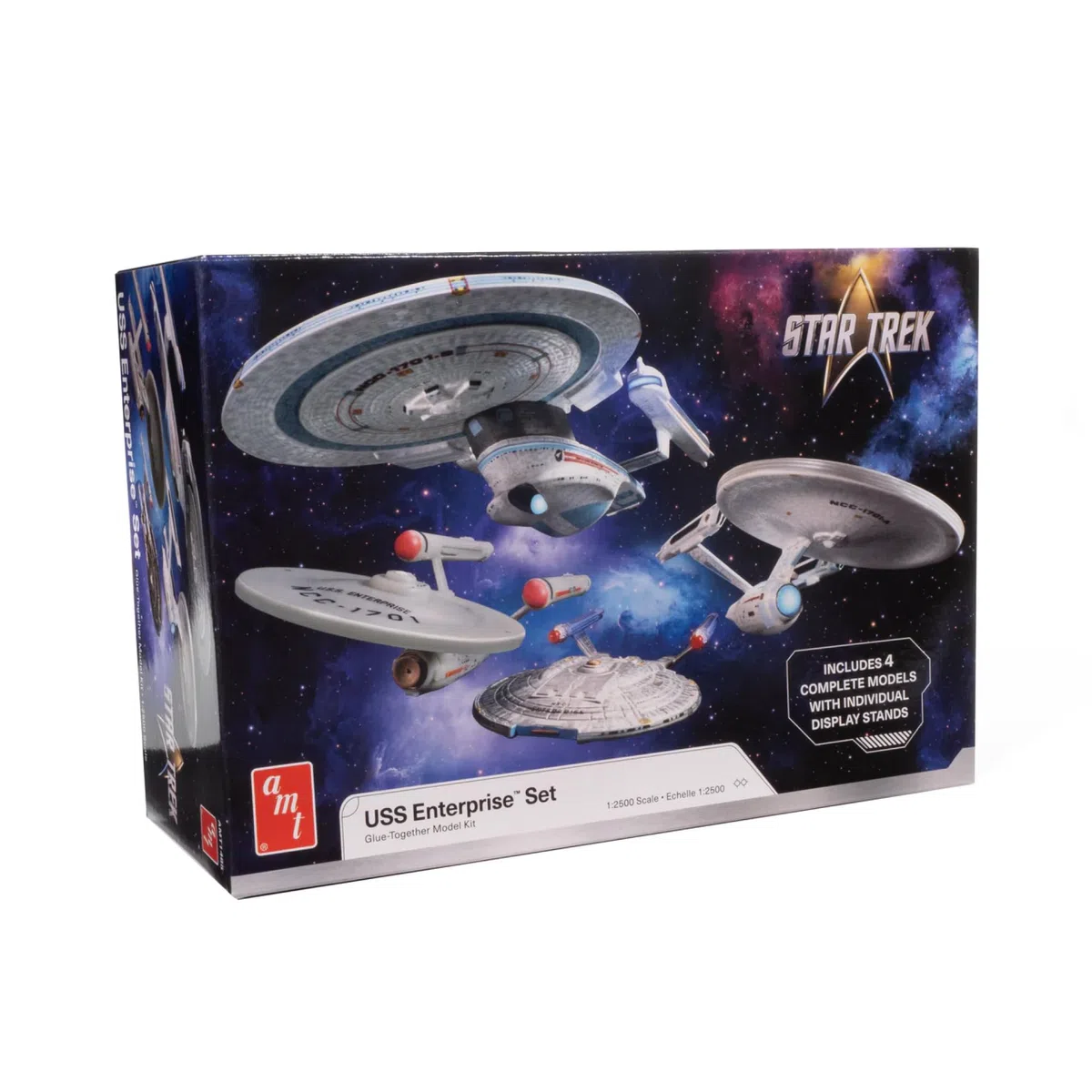 AMT Star Trek U.S.S. Enterprise Four Ship Set - Modellino in scala 1:2500