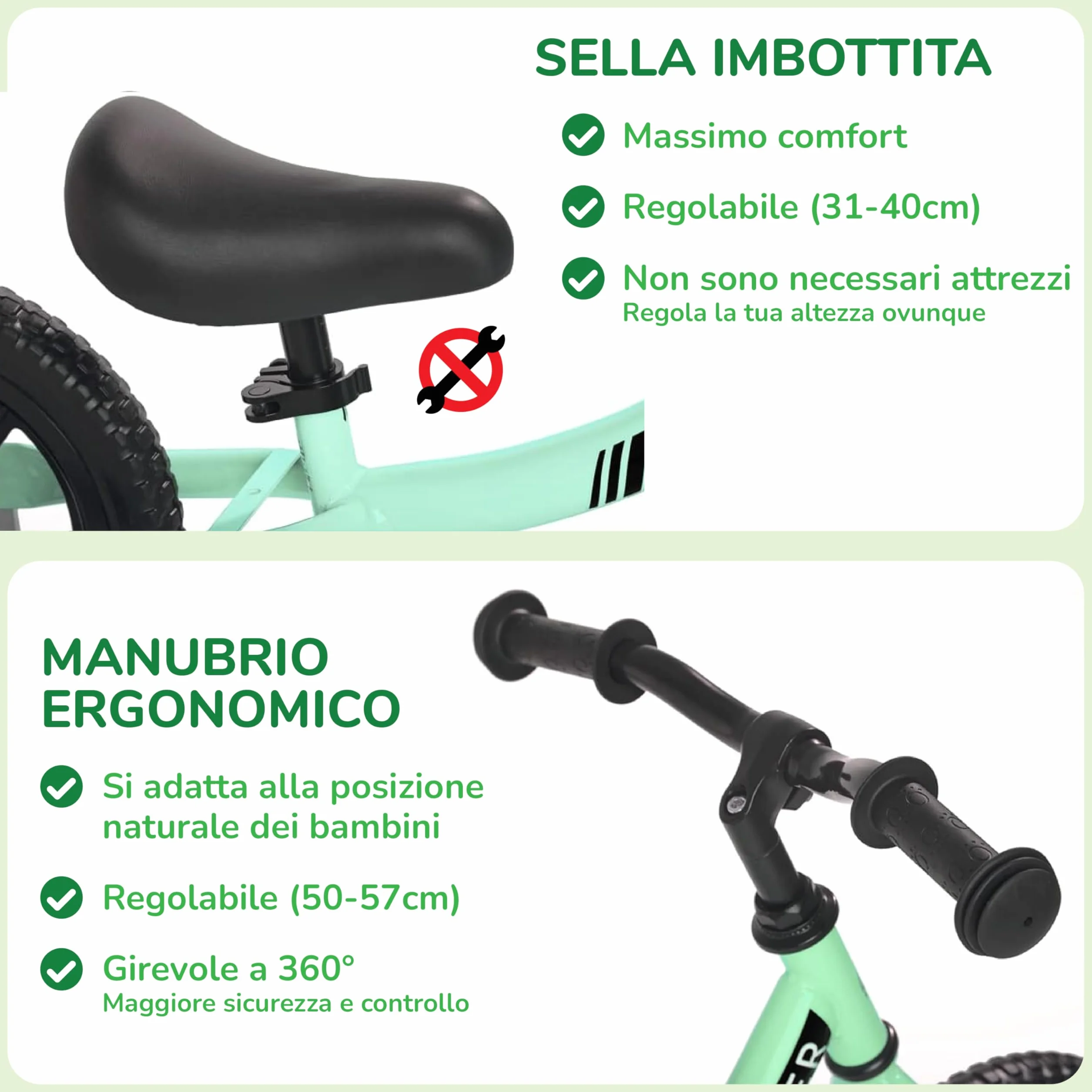 Sawyer Bikes - Biciclette Senza Pedali Ultraleggera – Bambini 2, 3, 4 e 5