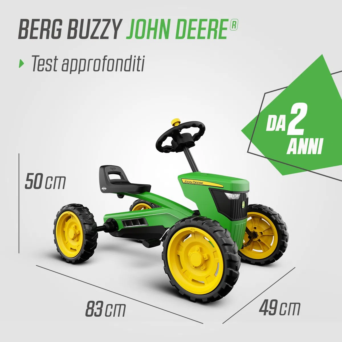 Berg Quad per Bambini Buzzy John Deere 24.30.11.00