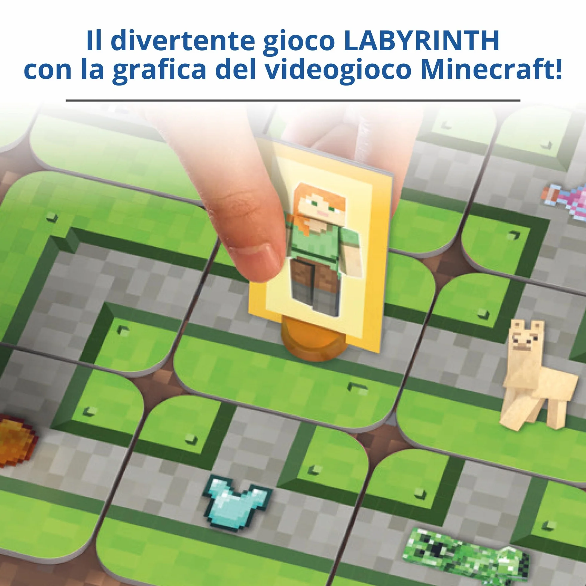 Ravensburger - Labirinto Minecraft | Gioco Da Tavolo Bambini 7 Anni | Labirinto Gioco Da Tavolo Per 2-4 Giocatori | Labyrinth Gioco Da Tavolo | Idea Regalo Per Bambini 7 Anni | Idee Regalo
