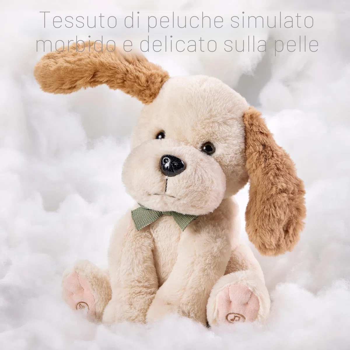 TUMAMA Peluche Interattivo Cane Che Balla e Ripete, Cagnolino Parlante con Orecchie ondulate e 6 Musica, Regalo 3-6 Anni