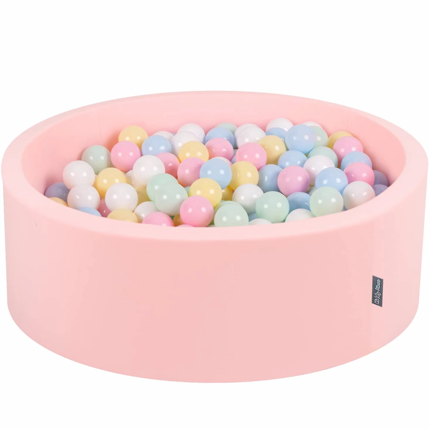 KiddyMoon 90 X 30 Cm / 200 Palline ∅ 7CM Piscina di Palline Colorate per Bambini Tondo