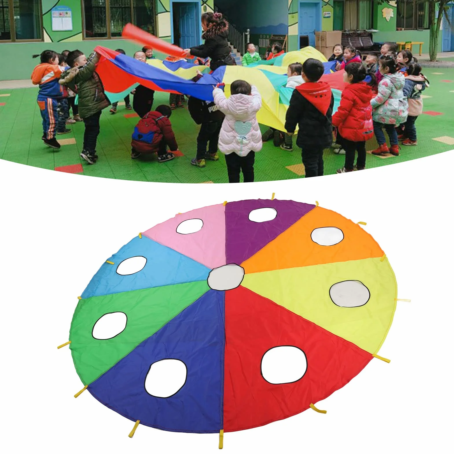 Gioco della Talpa del Paracadute All'aperto, Gioco Interattivo del Martellante della Talpa del Paracadute a 9 Buche All'aperto Spotrs Games