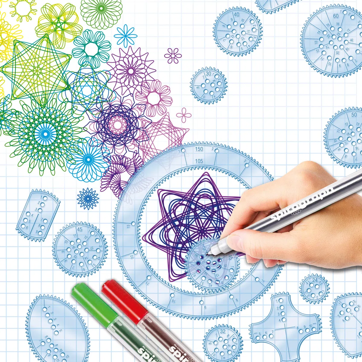 Spirograph Deluxe Kit Da Disegno Mandala per Bambini e Adulti