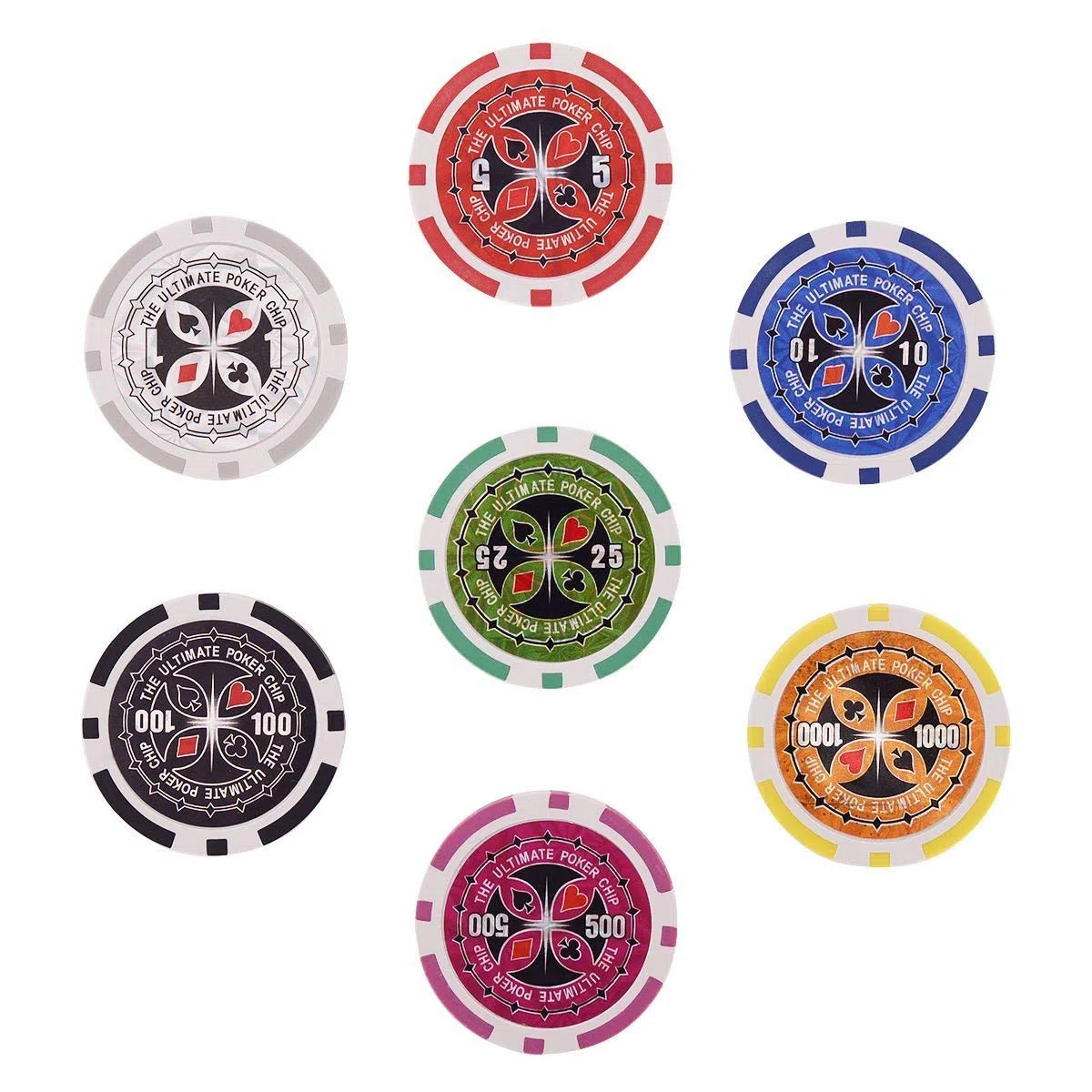 COSTWAY Poker Set 300 Chips Valigetta Alluminio Argento