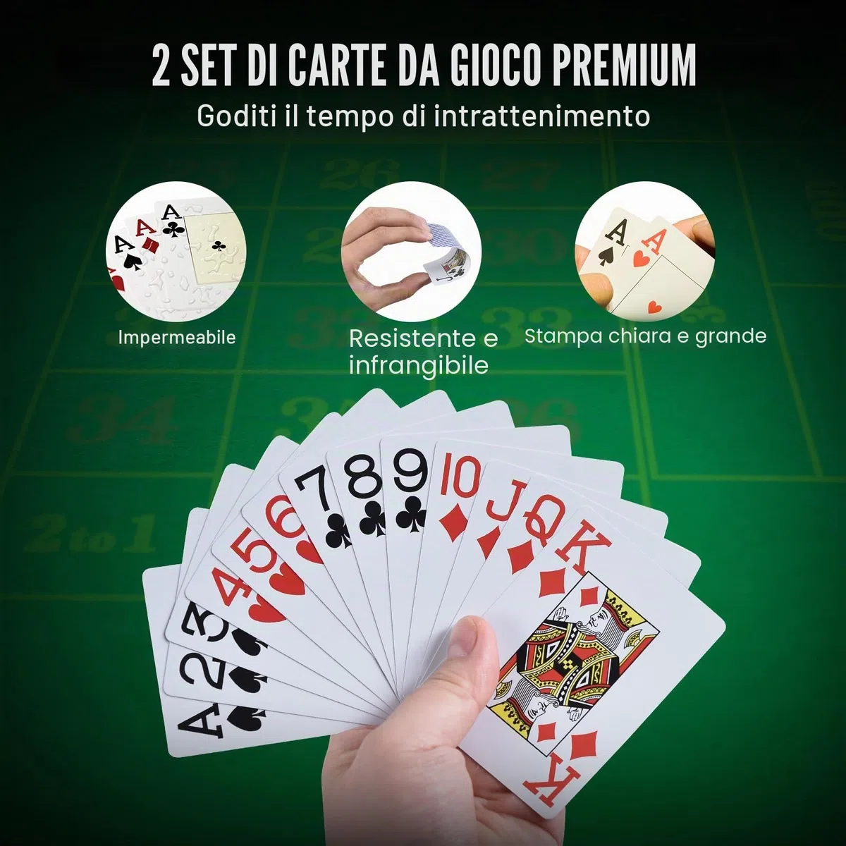 VEVOR Set di Fiches da Poker, Set Poker 500 Pezzi, Set Completo Fiches Carte da Giochi in Argilla con Valigetta in ABS, Fiches da Poker 9-10 Giocatori, Carte, Bottoni Dadi per Texas Hold'em, Blackjack