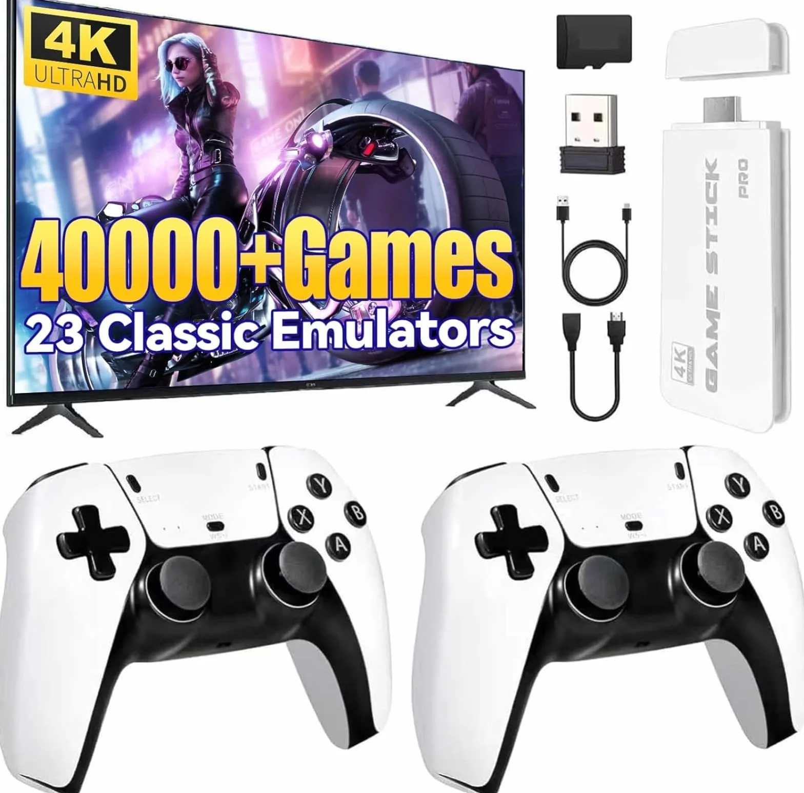 Gioco di battaglia a due giocatori ad alta definizione 4K, console di gioco arcade retrò wireless M15 2.4G, memoria 64GB/128GB, oltre 20.000 giochi, mini arcade, console di gioco domestica portatile.